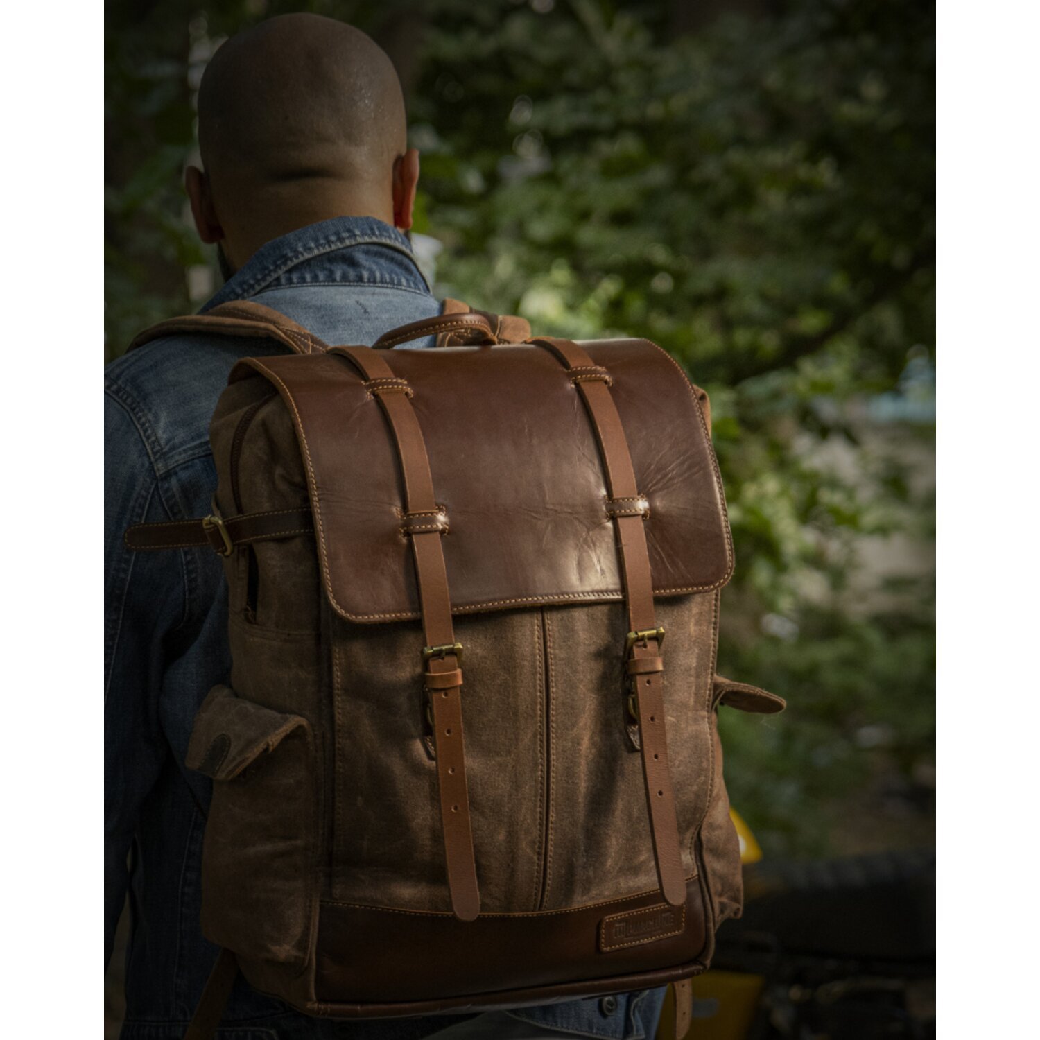 Trip Machine Rambler backpack bag vintage tan, Brown