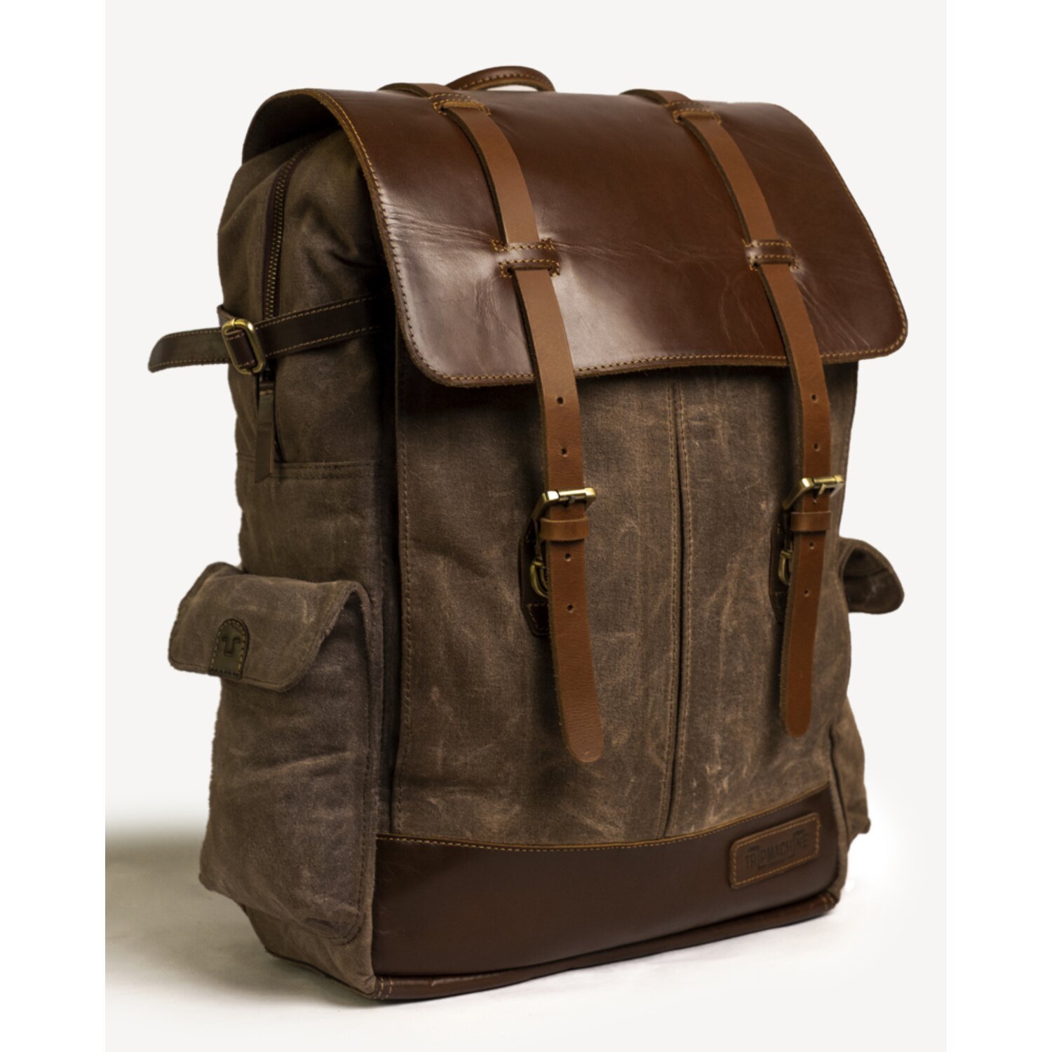Trip Machine Rambler backpack bag vintage tan, Brown