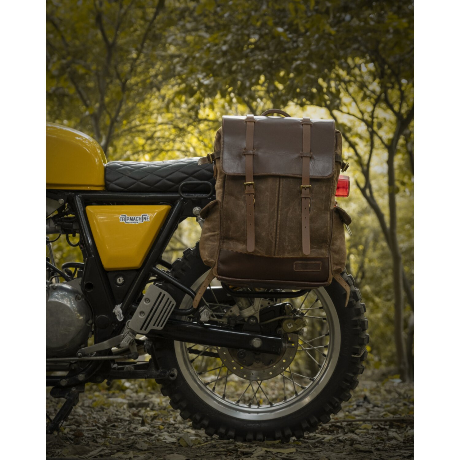 Trip Machine Rambler backpack bag tobacco brown