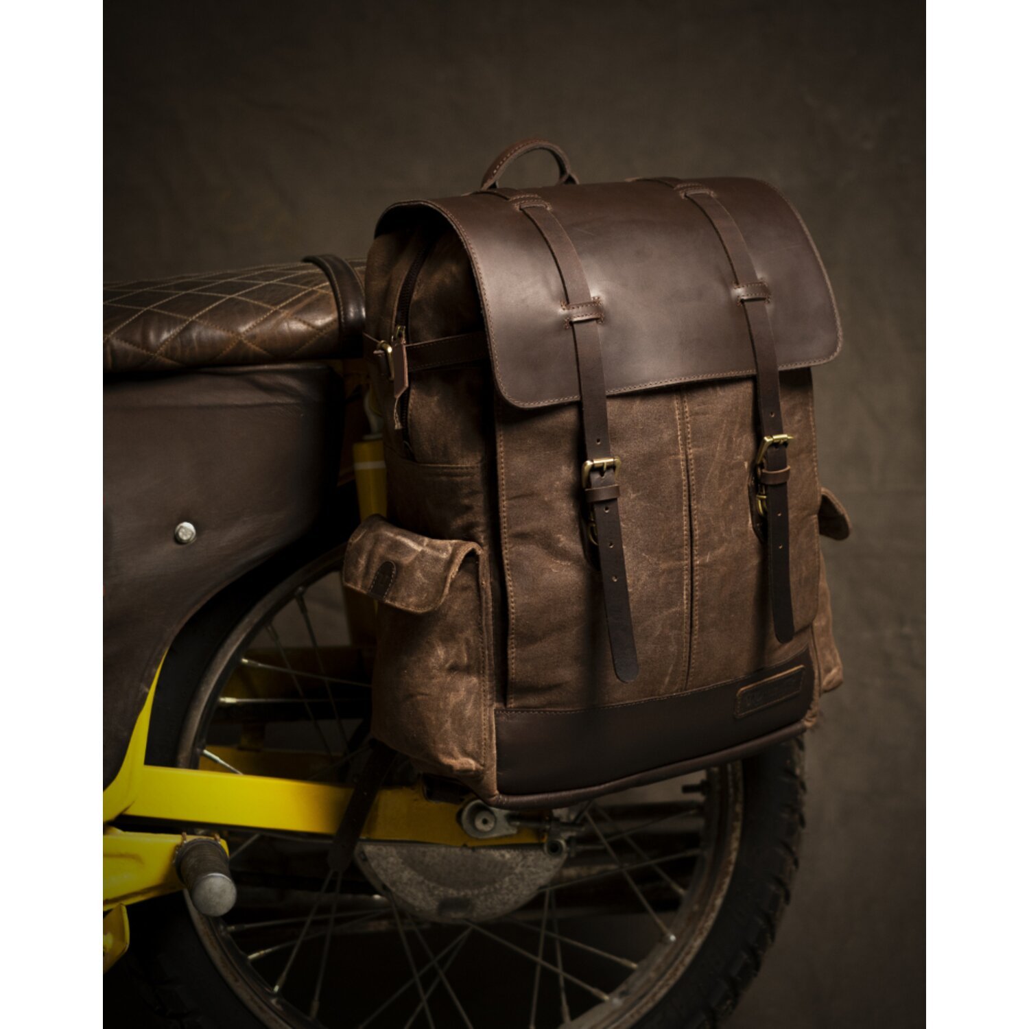 Trip Machine Rambler backpack bag tobacco brown