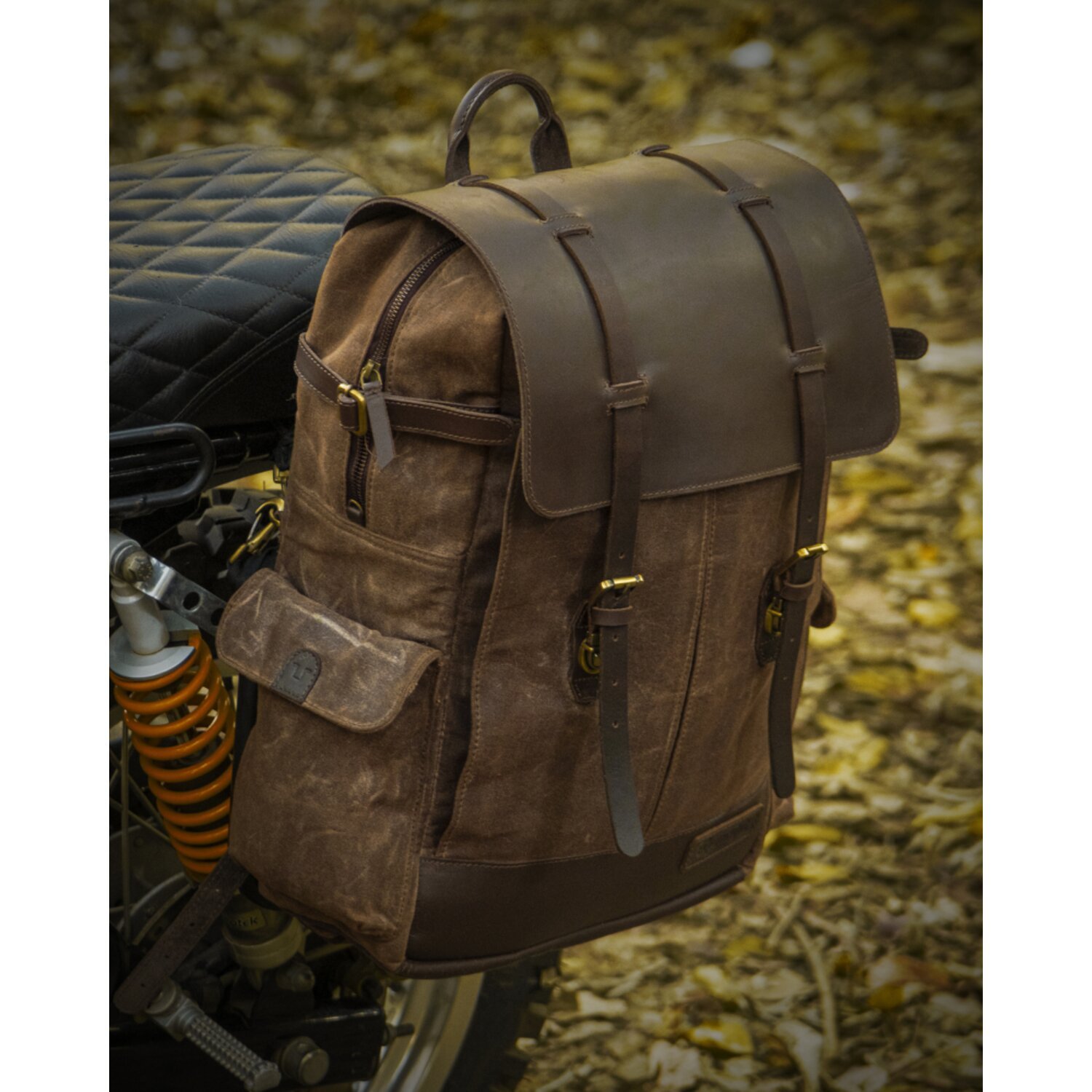 Trip Machine Rambler backpack bag tobacco brown