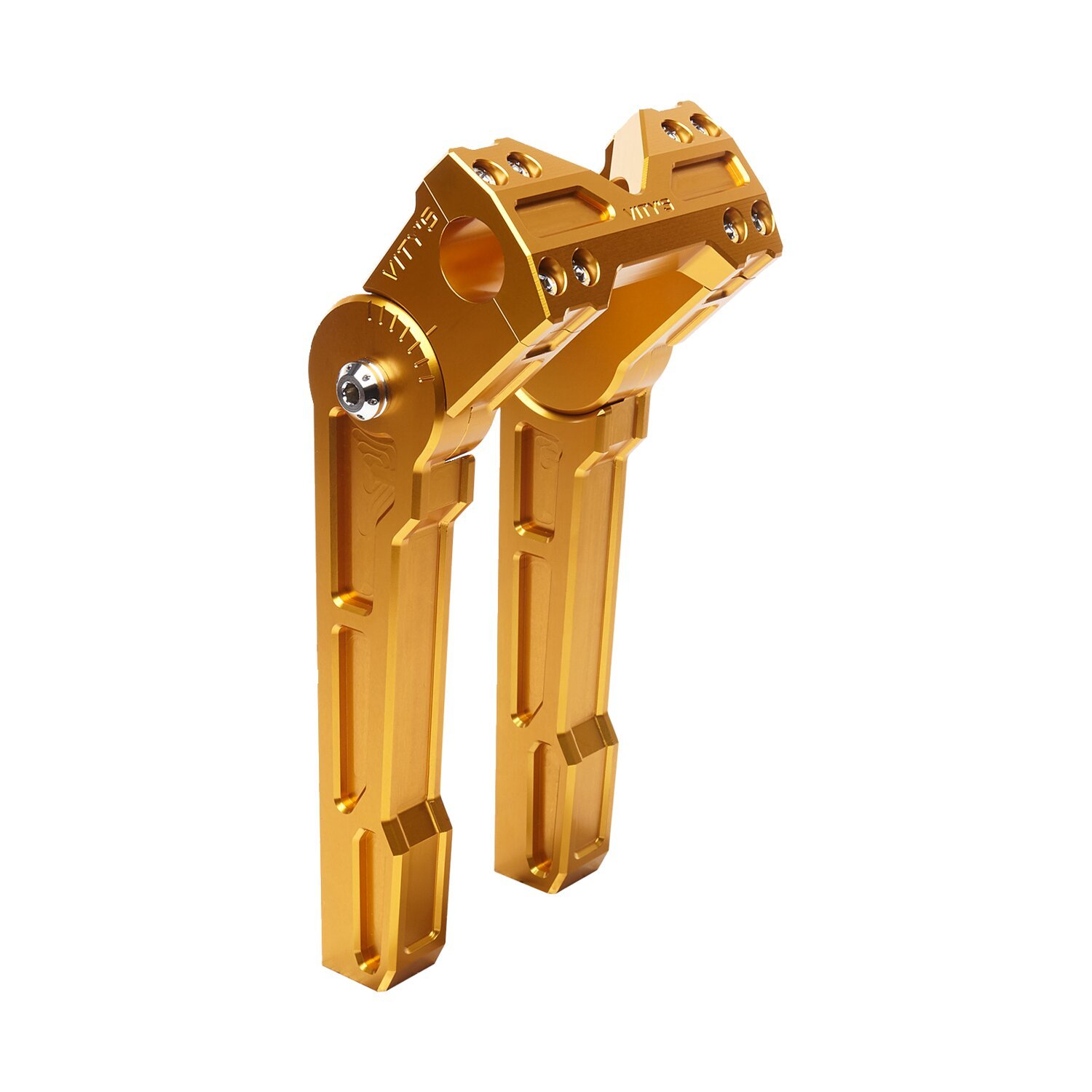Vity's Design, 10" adjustable risers, Gold, Anodized