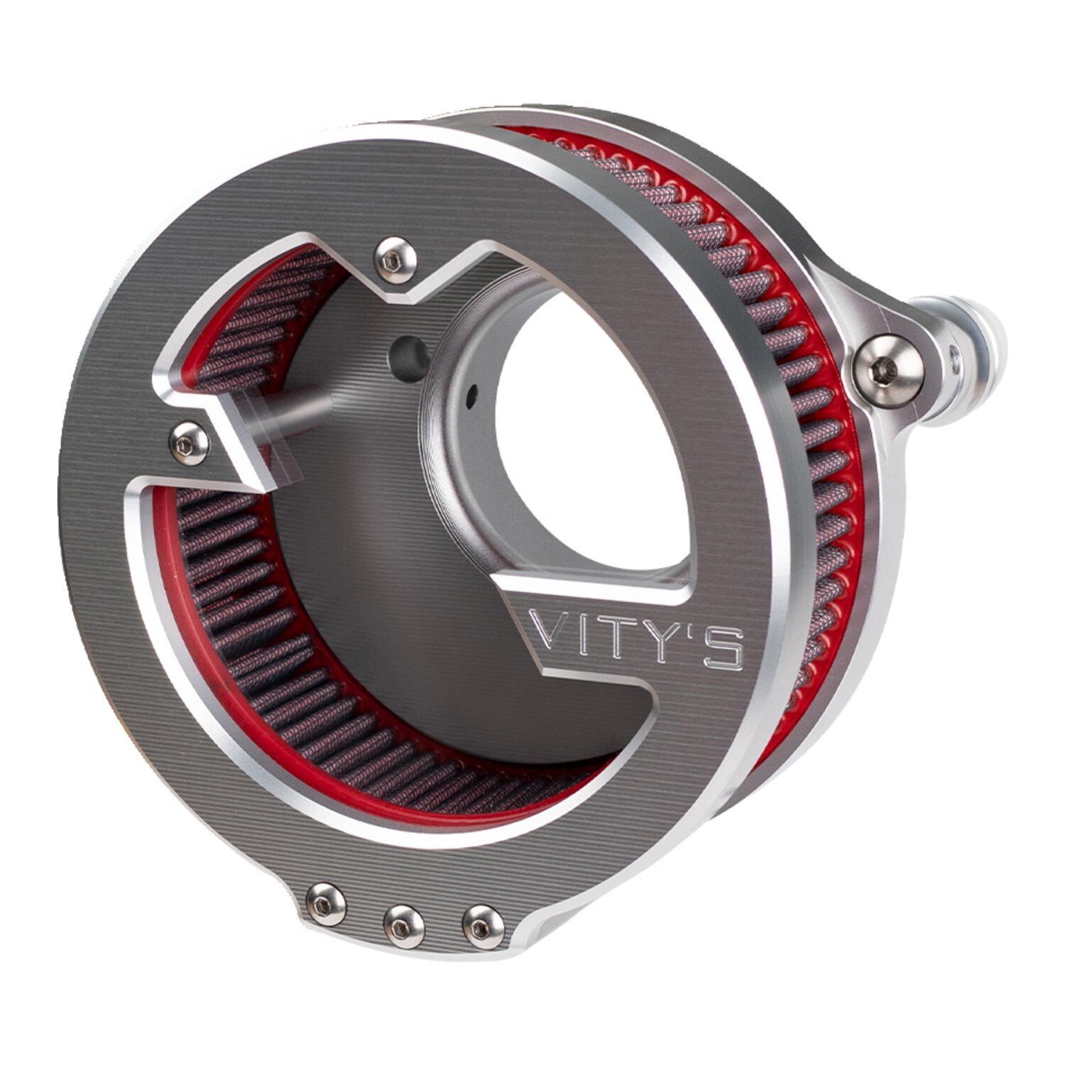 Vity's Design, 'Massive' air cleaner assembly. Silver