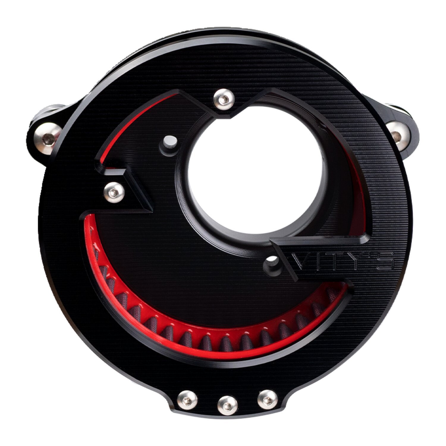 Vity's Design, 'Massive' air cleaner assembly, Black, Gloss