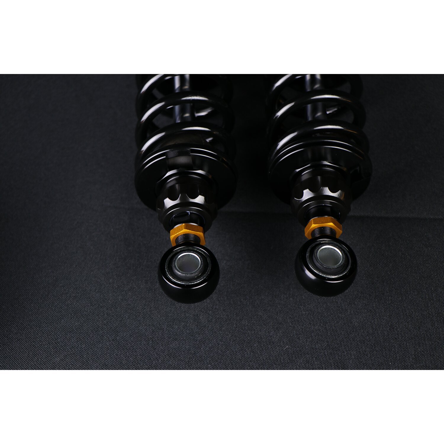 Öhlins, STX36 Blackline rear shocks golden reservoir. 13", Gloss