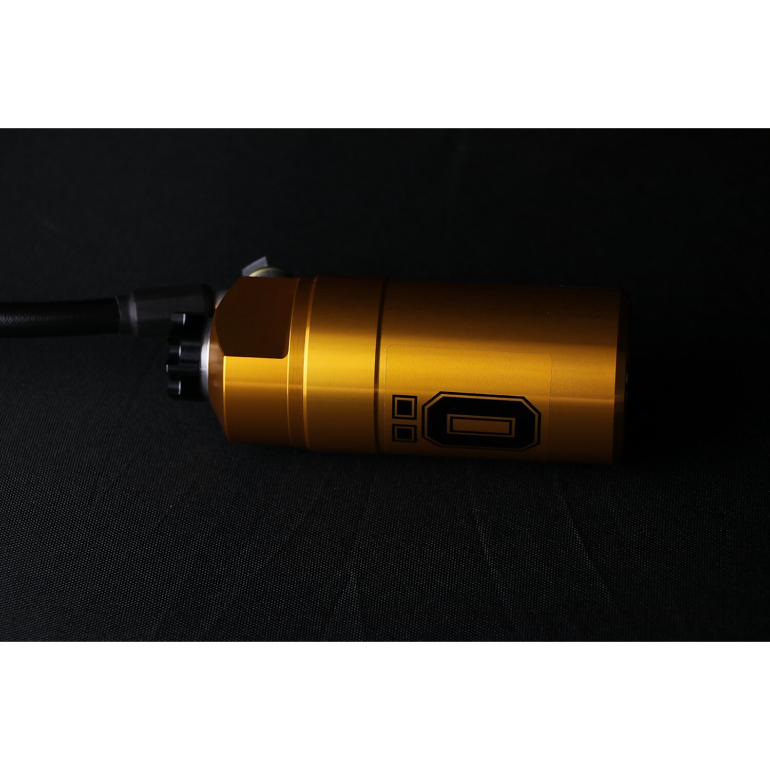 Öhlins, STX36 Blackline rear shocks golden reservoir. 13", Gloss