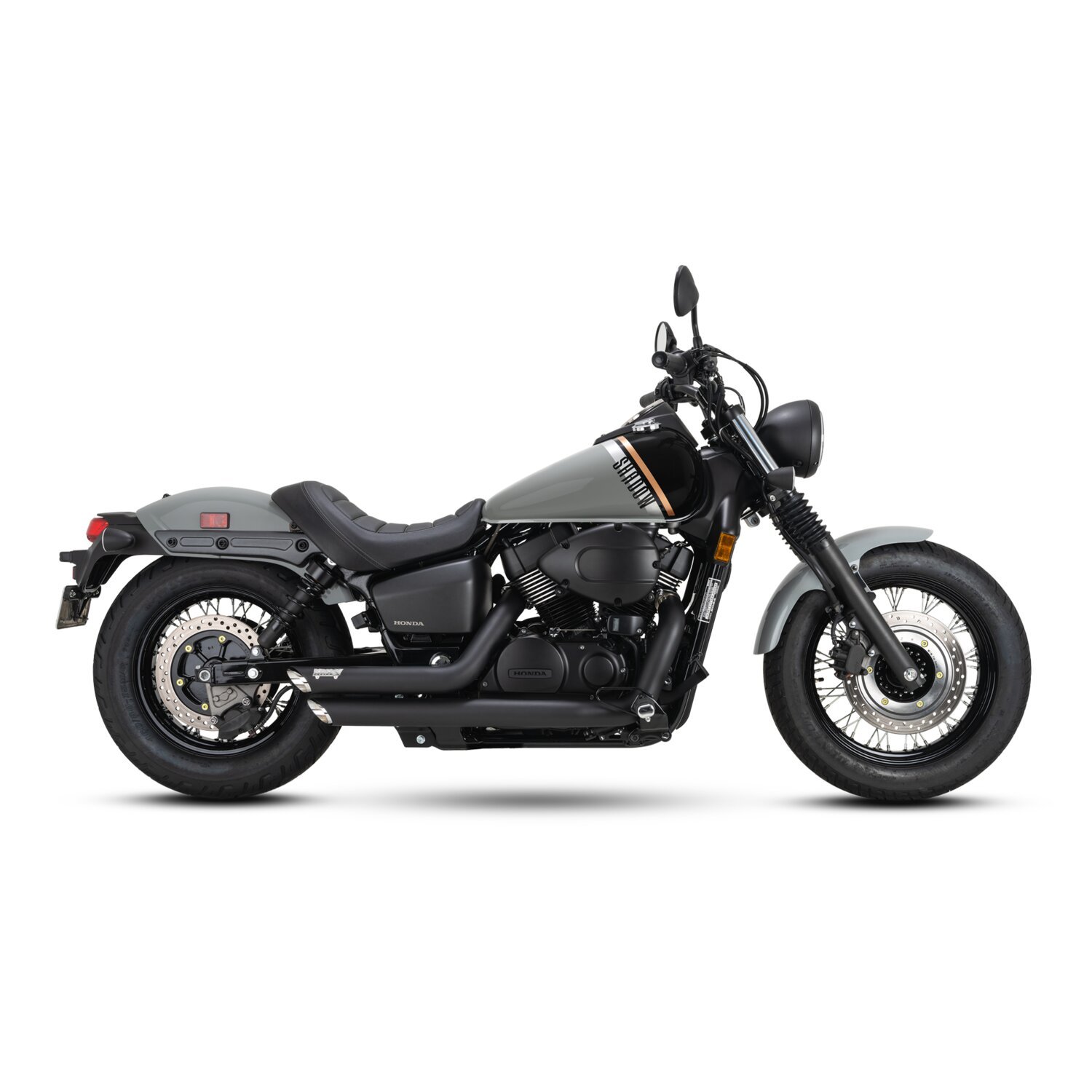 Vance & Hines, shortshots staggered PCX exhaust, Black