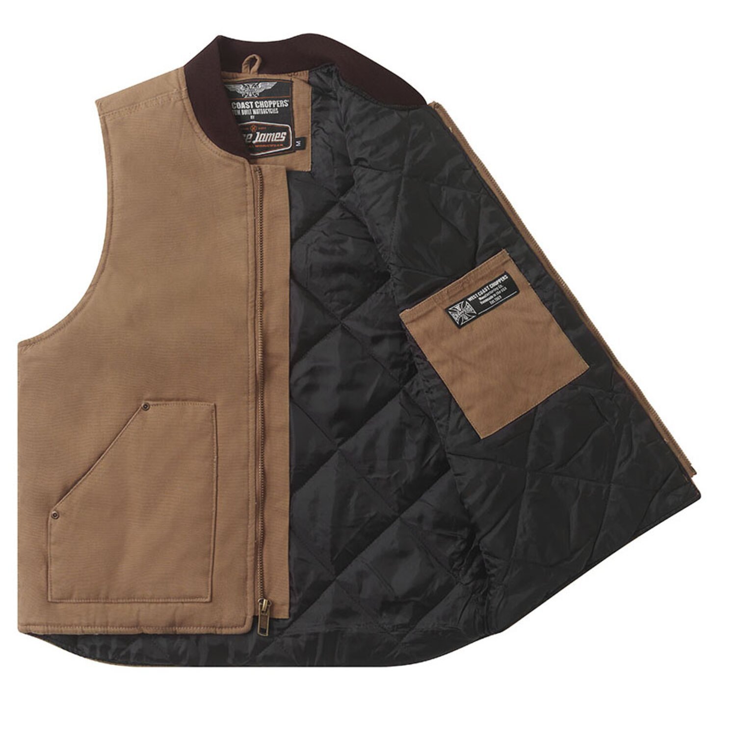 WCC Heavy Duty Work vest, frontier Brown, Brown, S