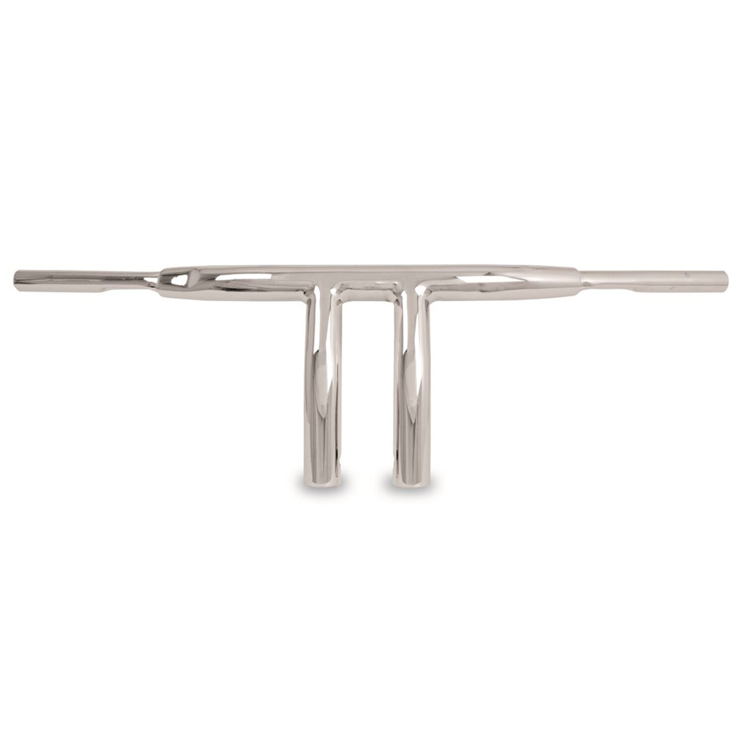 Burly, 1-1/4" riser drag bar. 7" rise, Silver, Chrome