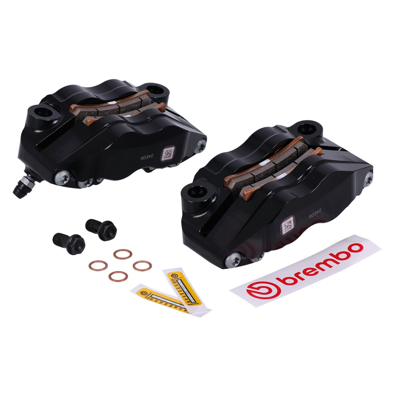 Brembo, GP4-RB Monoblock radial brake caliper set, Black, Black Anodized