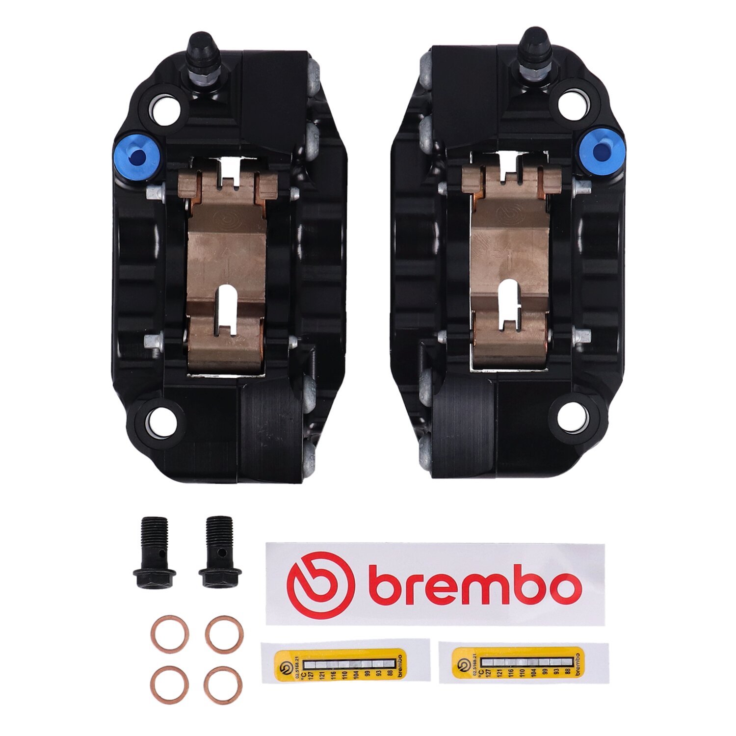 Brembo, GP4-RB Monoblock radial brake caliper set, Black, Black Anodized