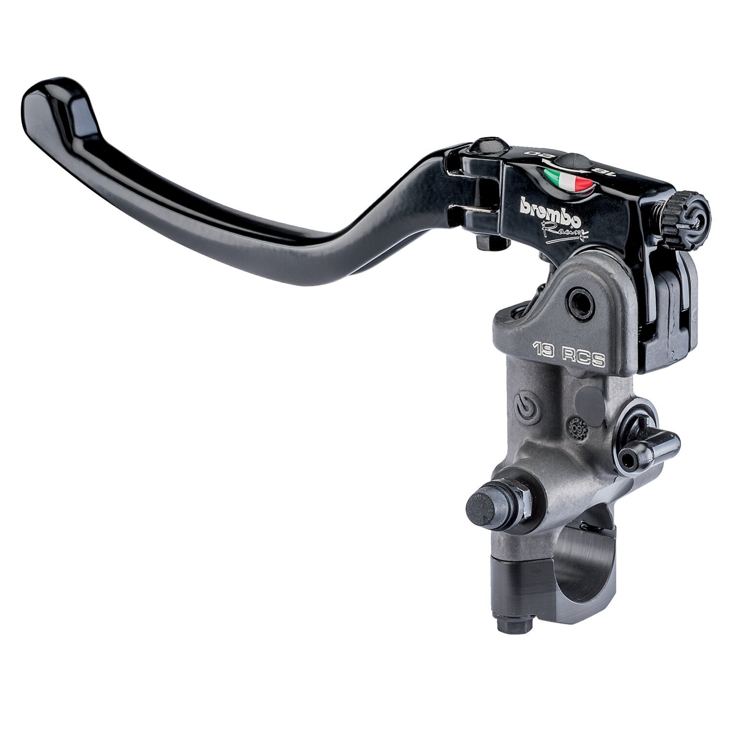 Brembo, 19 RCS radial handlebar master cylinder. Clutch, Black, Matte