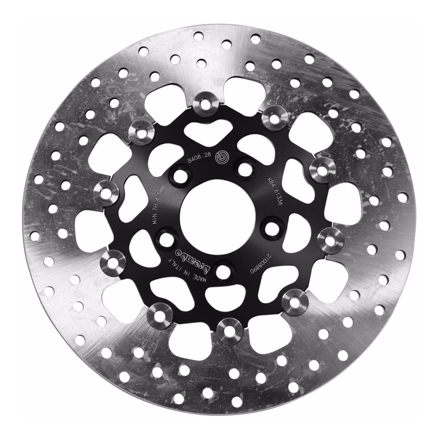 Brembo, stainless floating brake rotor. Rear