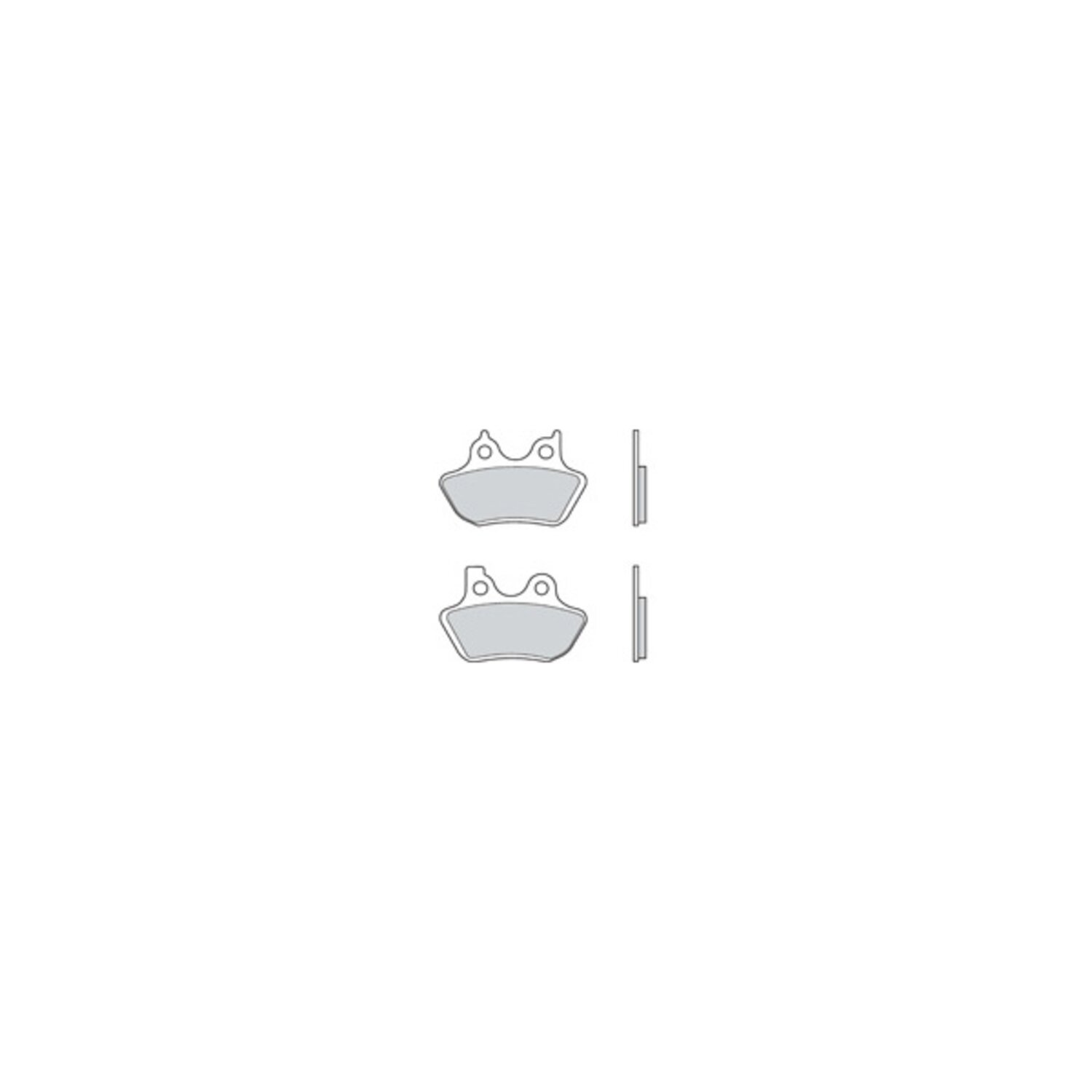 Brembo, brake pad set. Sintered. Front/rear