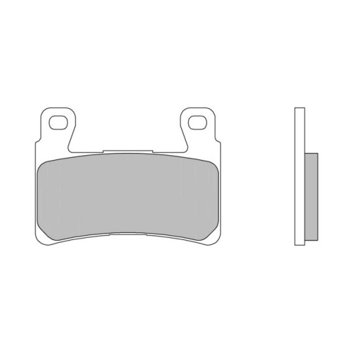 Brembo, brake pad set. Sintered. Front