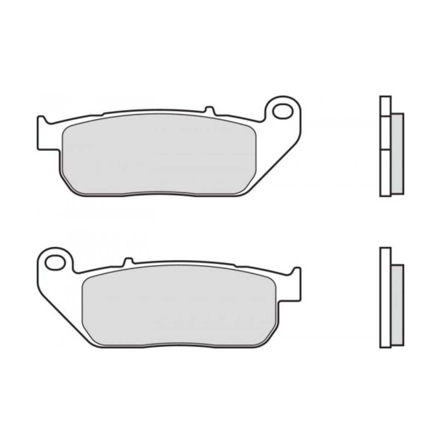 Brembo, brake pad set. Sintered. Front