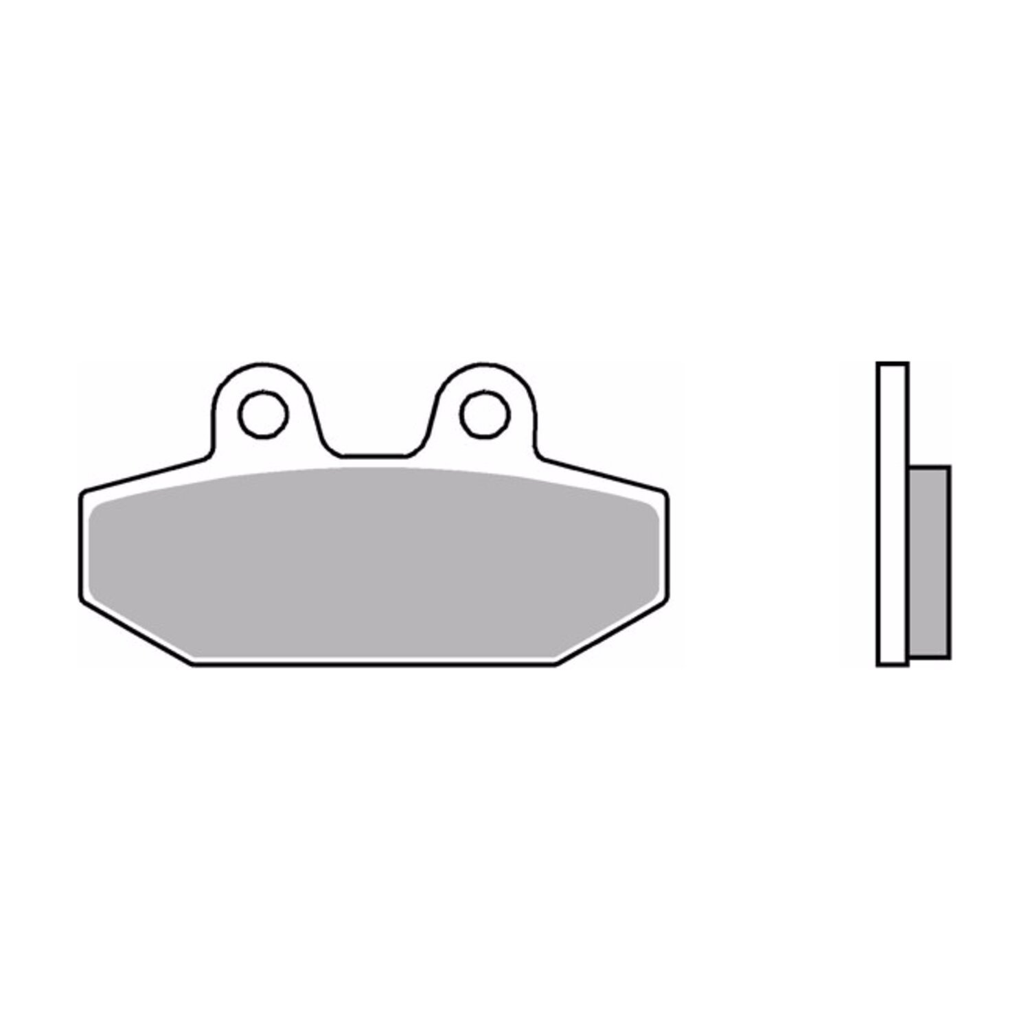 Brembo, brake pad set. Sintered. Rear