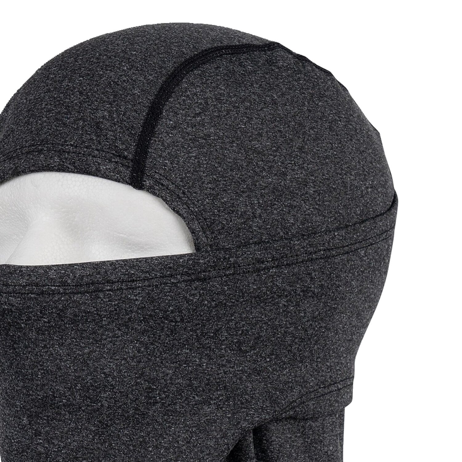 Army Surplus Balaclava 1-hole stretch, tunnel melange, grey, One size fits most