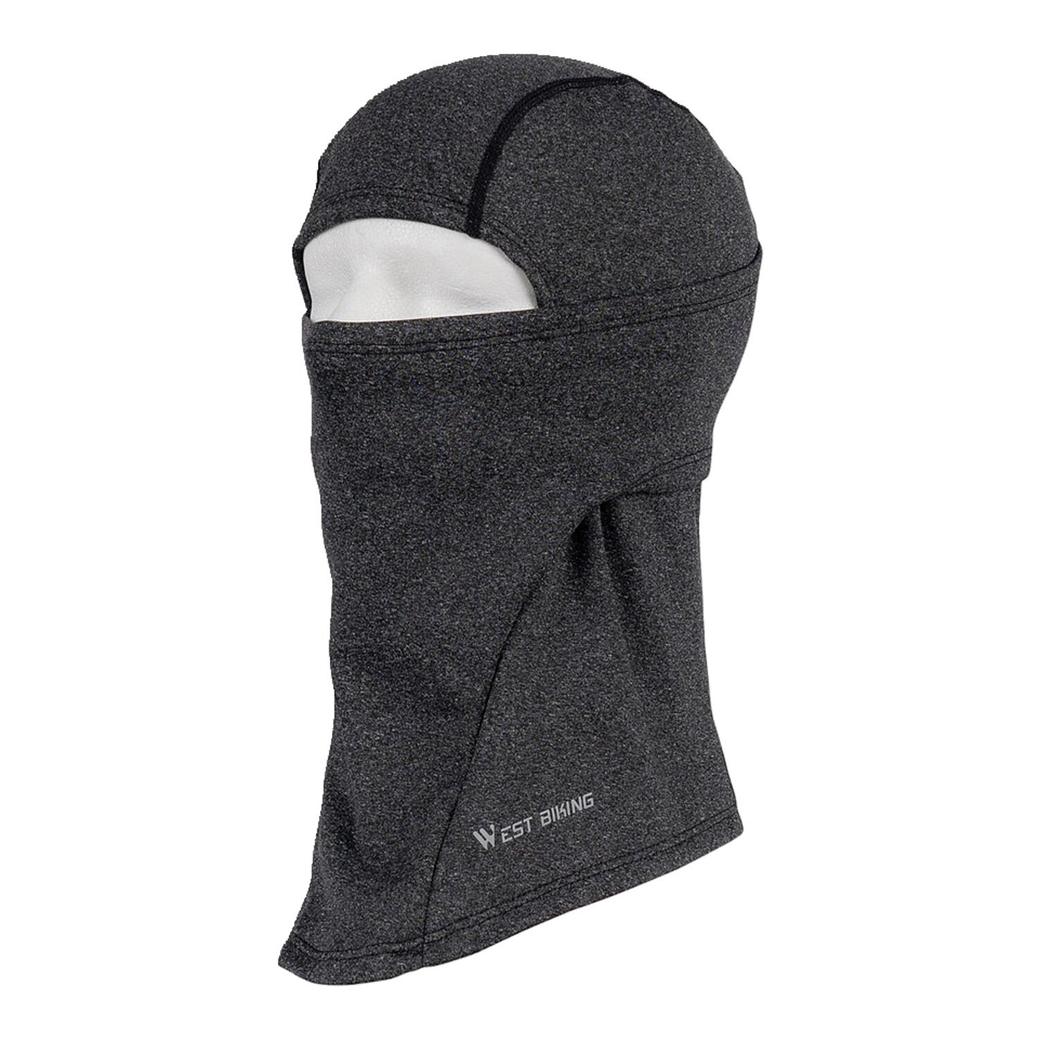 Army Surplus Balaclava 1-hole stretch tunnel melange grey, Gray, One size fits most