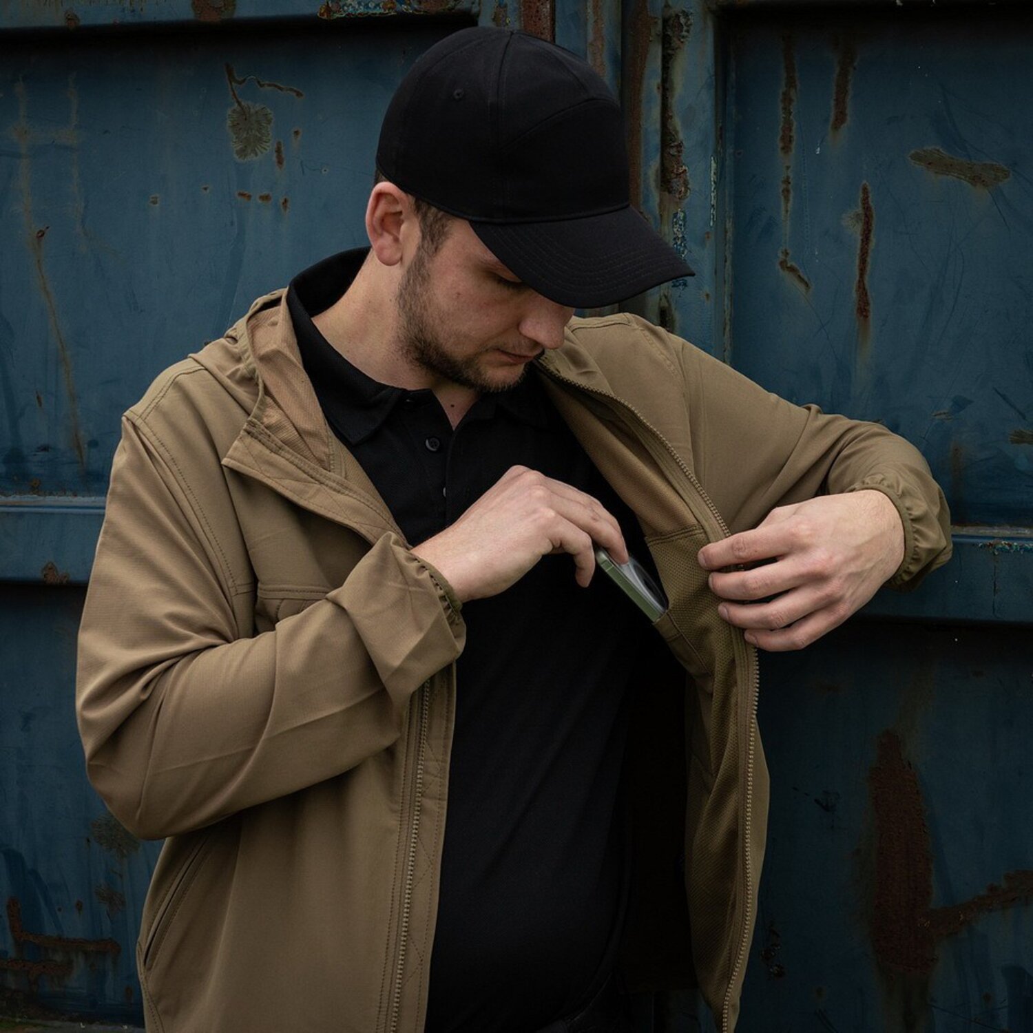 Army Surplus Baseball cap softshell wolf black