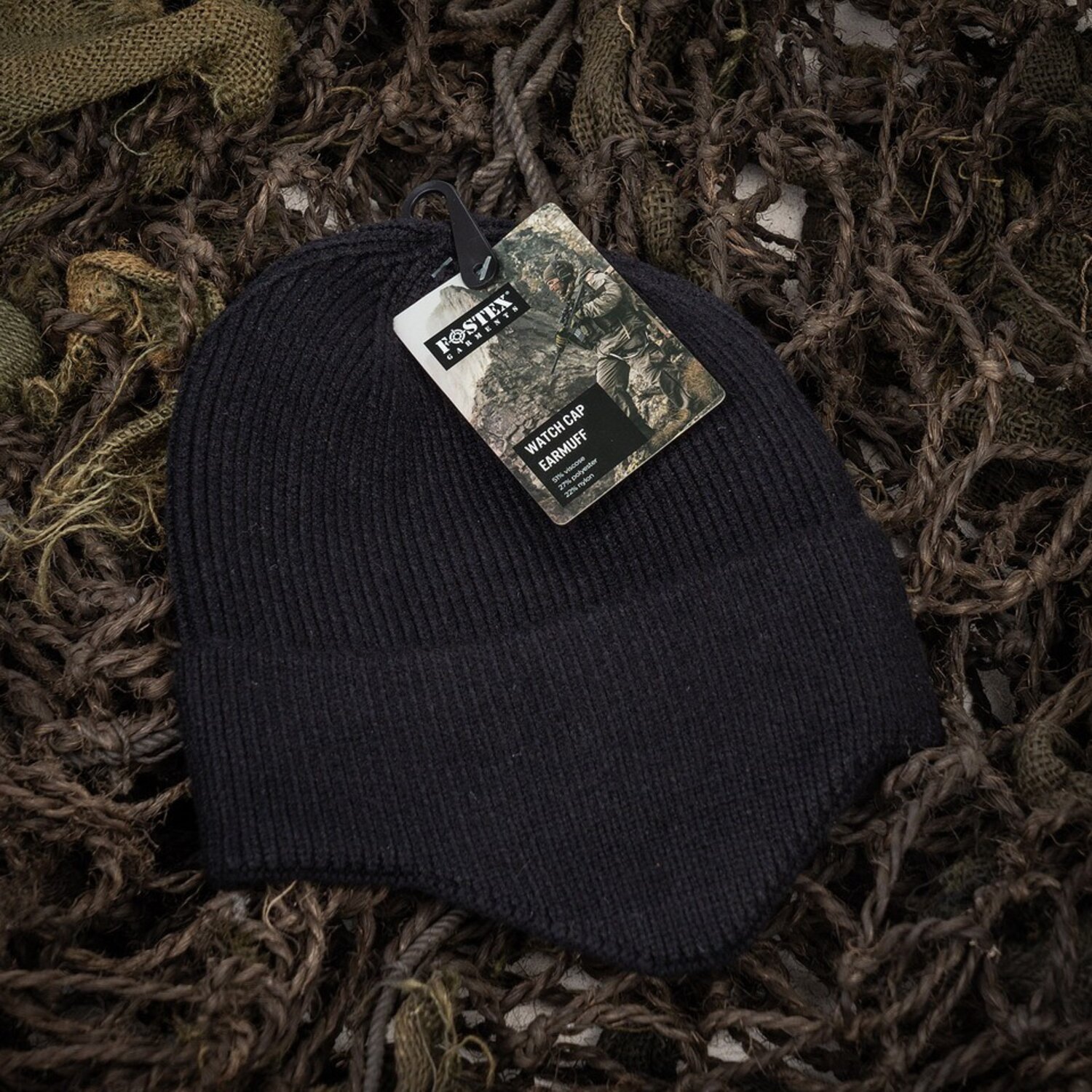 Army Surplus Watch Cap Earmuff black