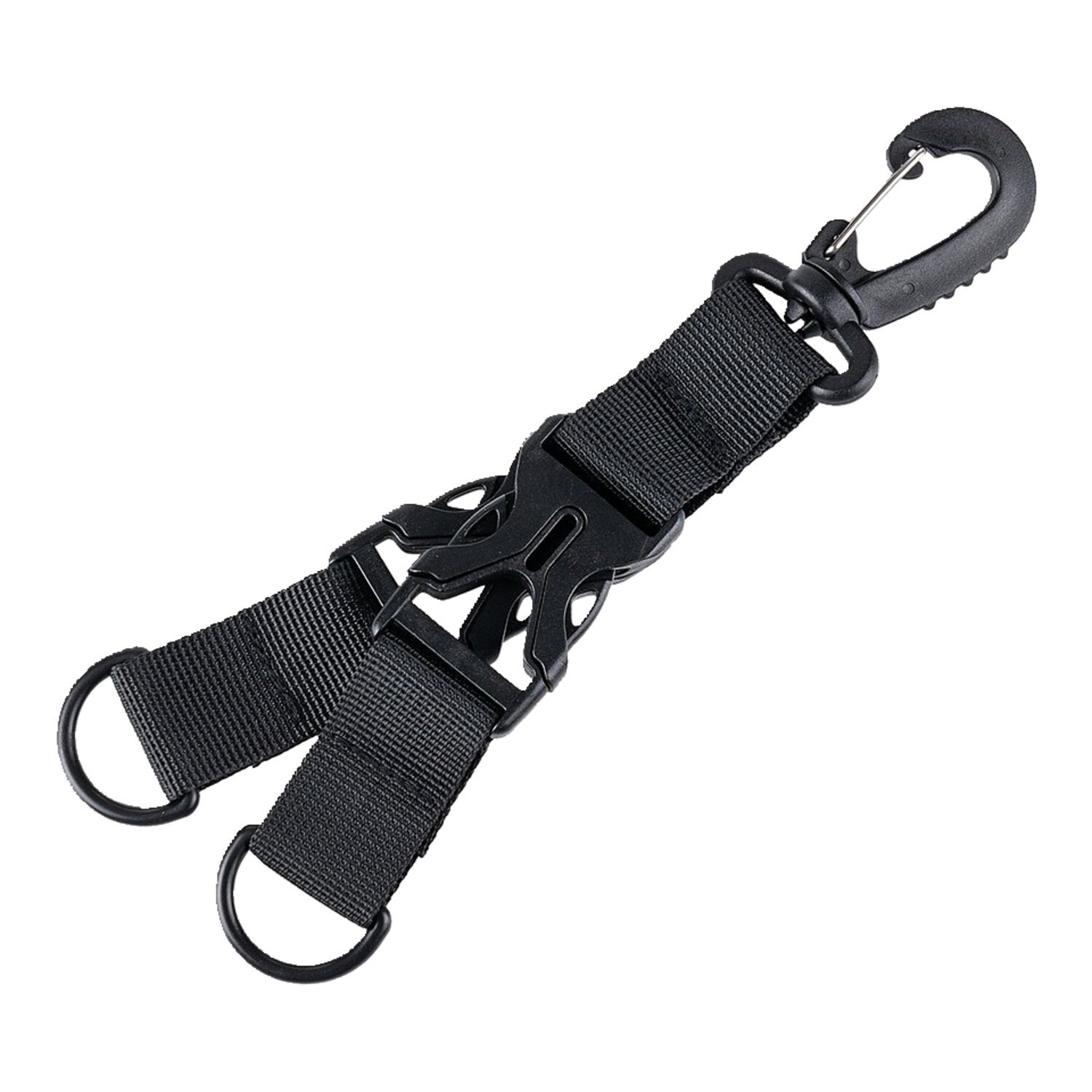 Army Surplus Carabiner keychain holder black