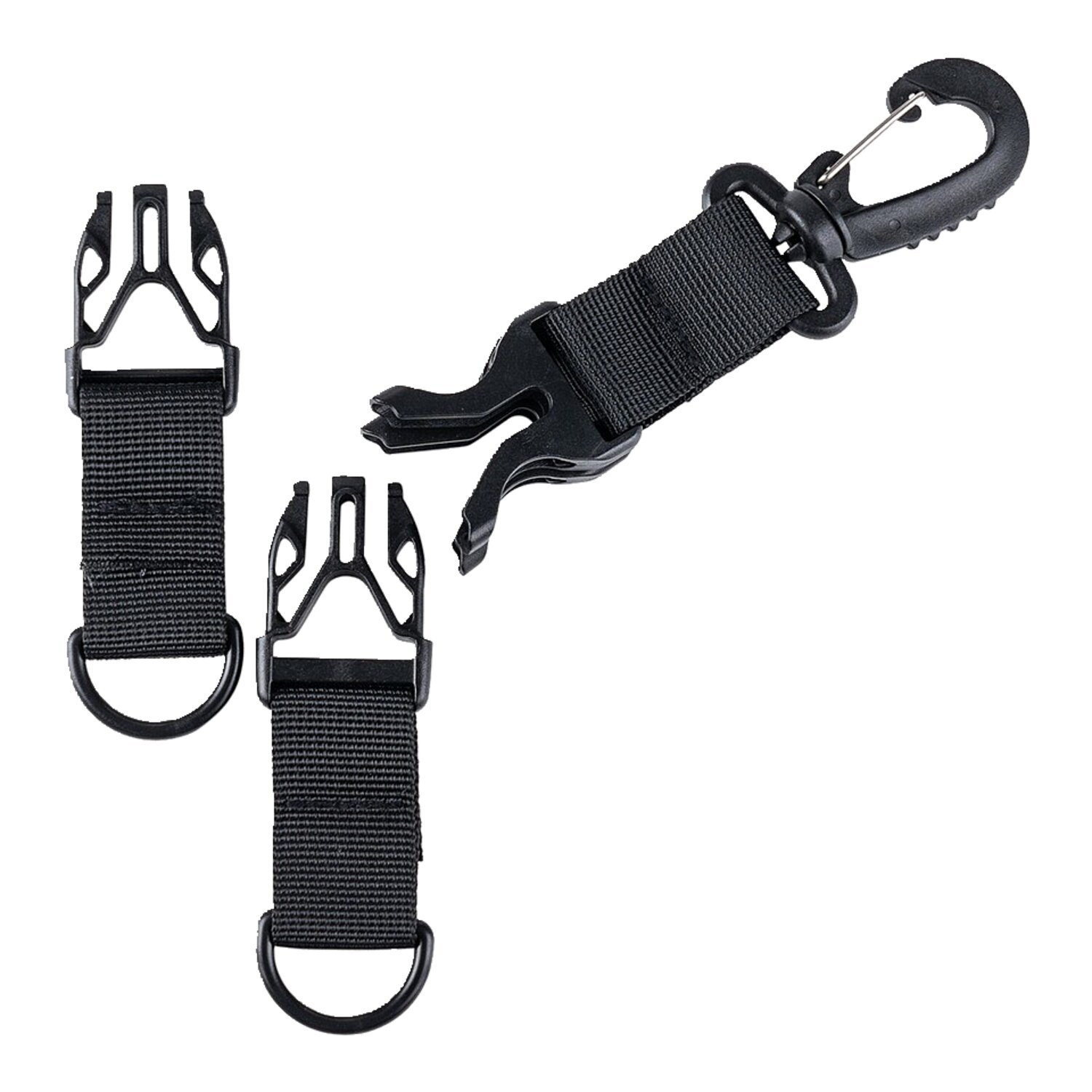 Army Surplus Carabiner keychain holder black