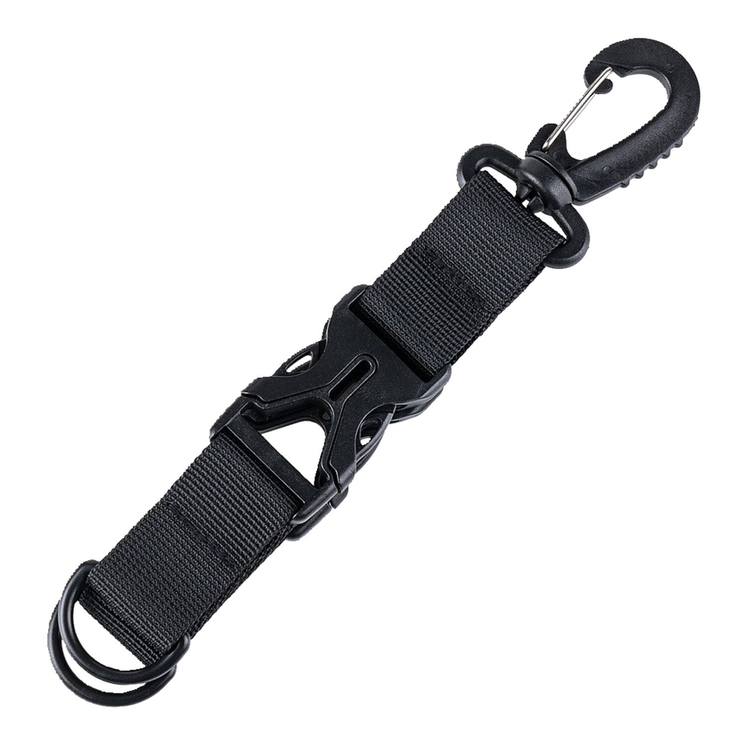 Army Surplus Carabiner keychain holder black