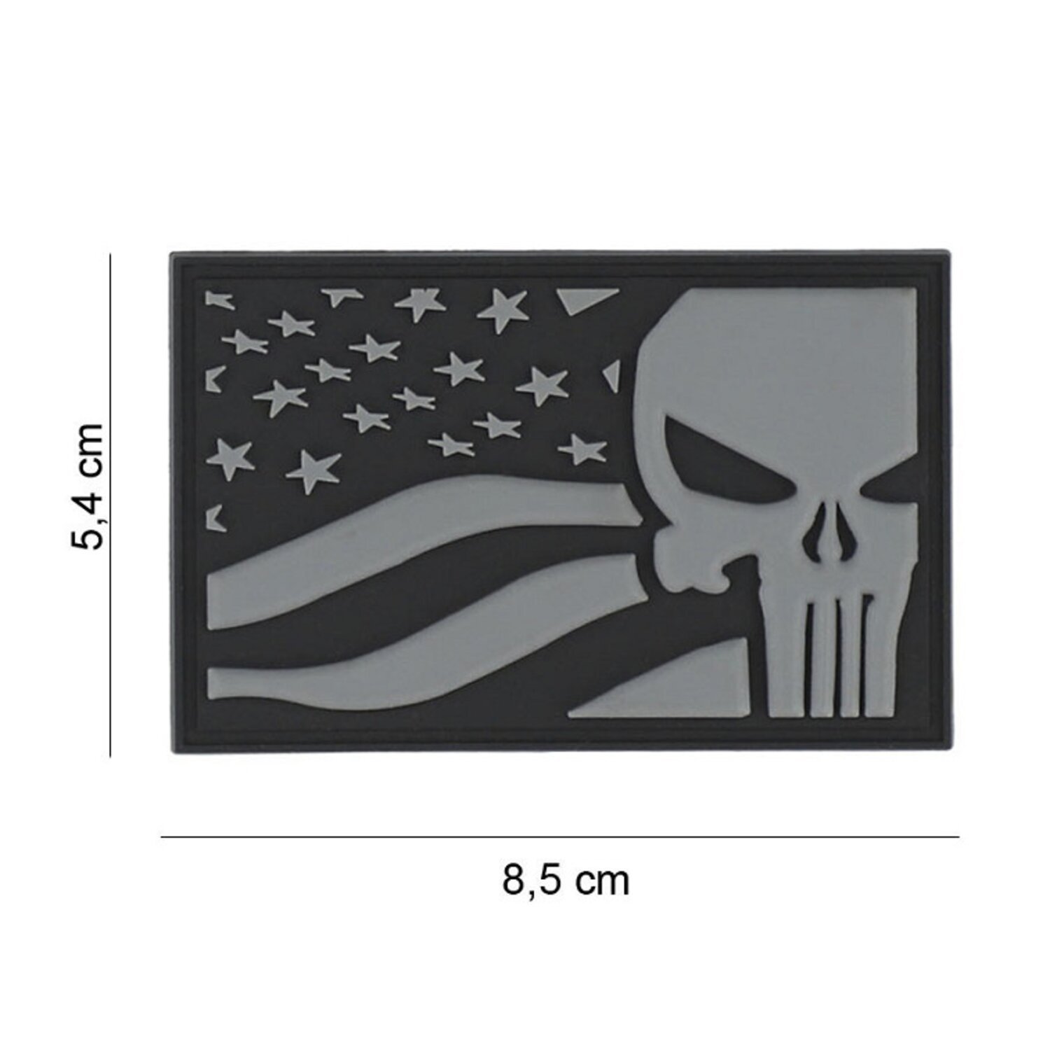 Army Surplus Punisher USA flag patch