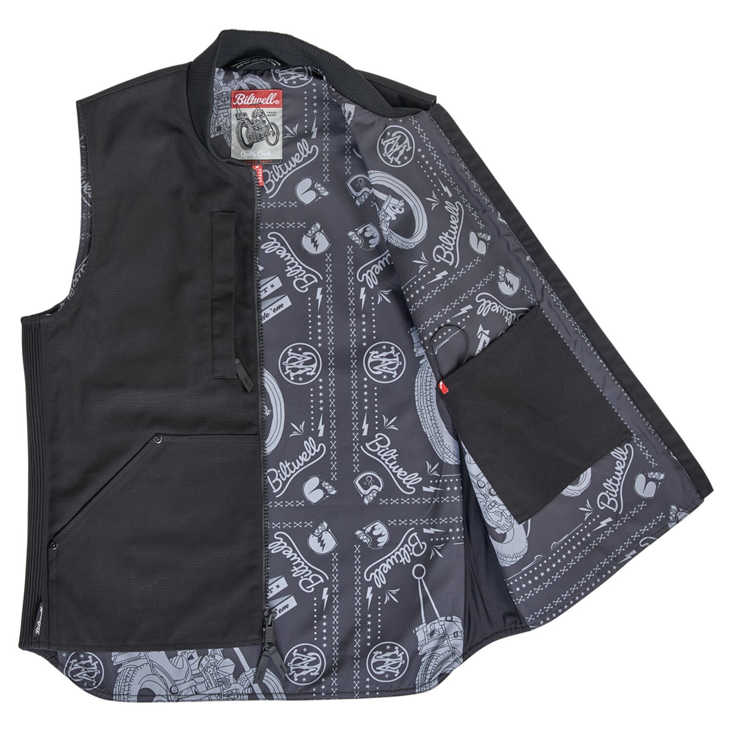 Biltwell 4 Speed vest, Black, S