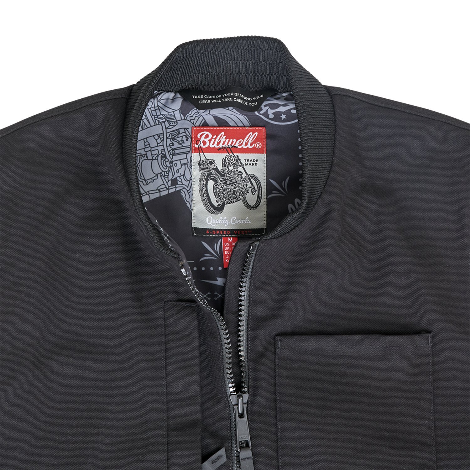 Biltwell 4 Speed vest, Black, S