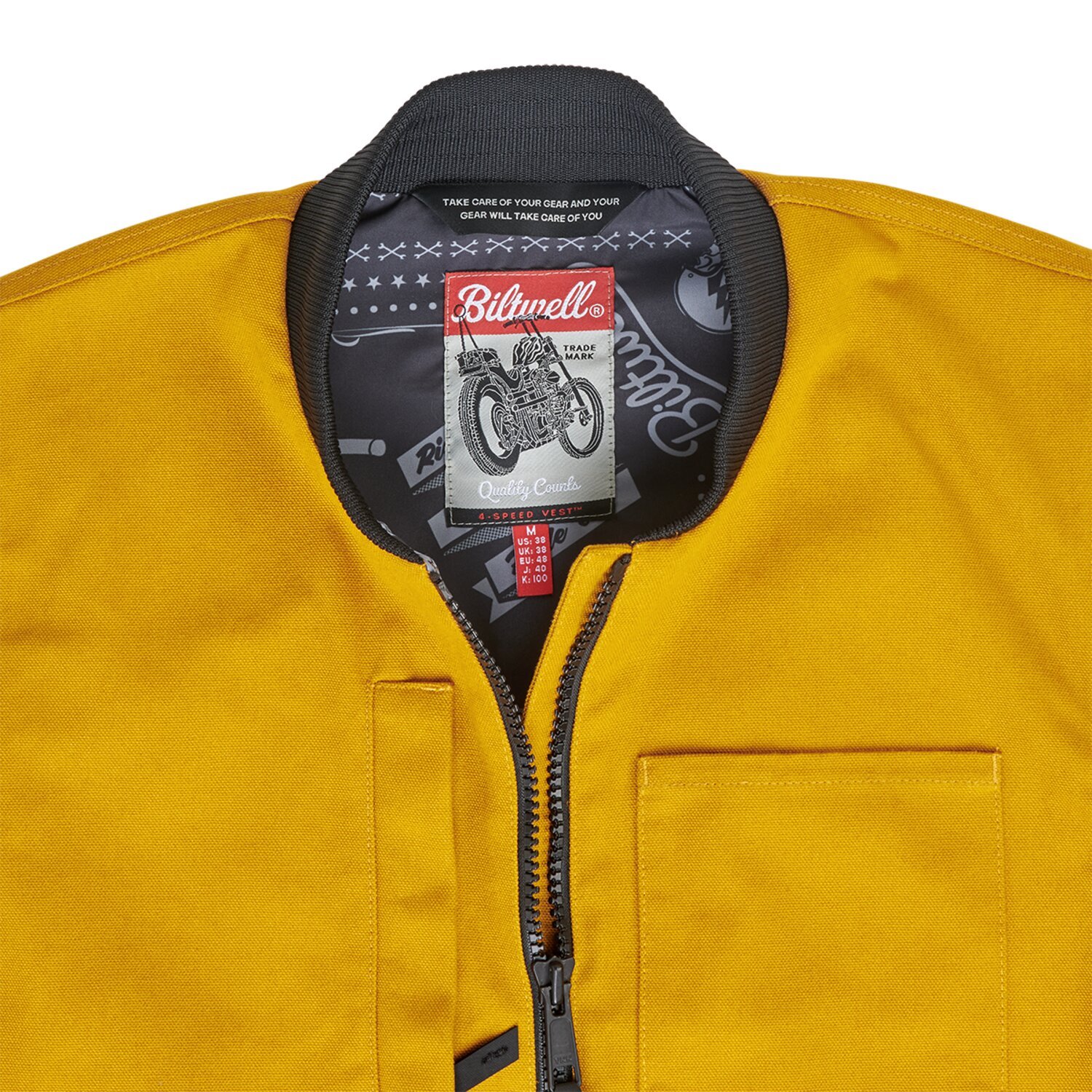 Biltwell 4 Speed vest, Gold, S