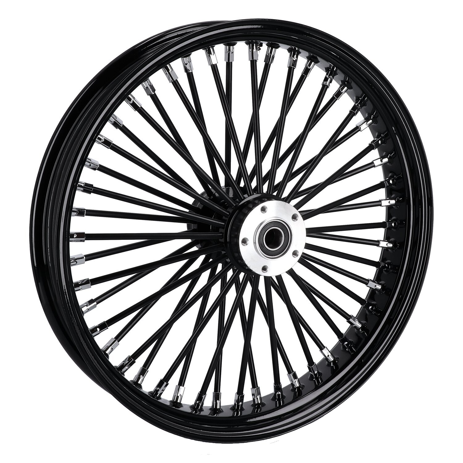 MCS radial 48 fat spoke front wheel 3.50 x 21 DF black