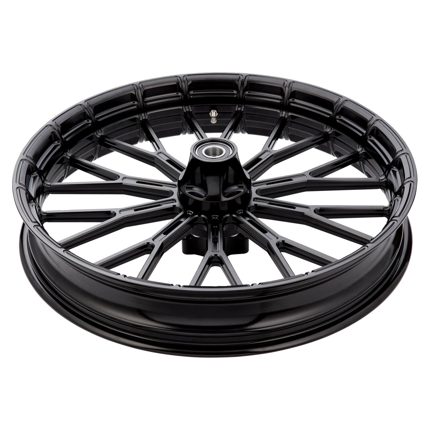 Arlen Ness, rim Y-Spoke 3.5 x 21. Front, Black