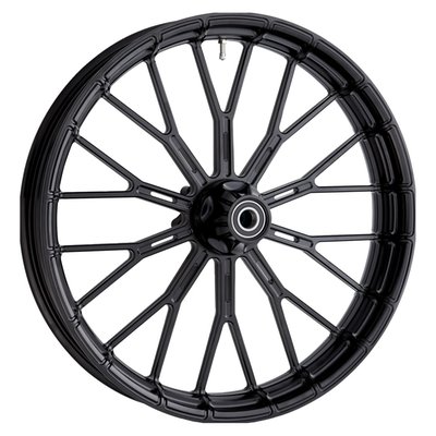 Anodized finish.
Rim only, the model specific Ness cartridge style hub must be ordered separately for a complete wheel.
The Y-Spoke wheel is focused on performance, high level CNC machined detail. A clean carved out lightweight style that reveals more and more detail the closer you get.
All Ness wheels are precision machined from radial forged 6061-T6 aluminum.
Structurally tested to meet or exceed DOT, JAS Load Ratings.
The special hidden hub design (order separately) includes wheel bearings. Both bearings are installed and pre-set by Ness for optimal radial and lateral runout accuracy. Wheels are compatible with both ABS and non-ABS models. Each hub includes several ABS outer rings. Accepts all standard H-D hub mount rotors, Ness rotor adapters are optionally available.
How to order a Ness wheel: Rims and hubs are sold separately. All hubs fit all rims. So pick the hub that will fit your bike, then choose the wheel style, width and diameter you desire.
Note: Hub must be ordered separately.