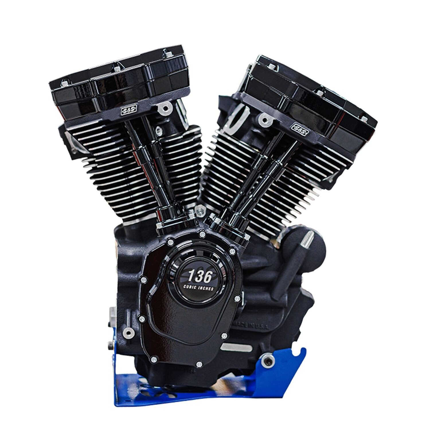 S&S, MK136B / 2.2 liter FLT/Touring engine. 550G cam, Black