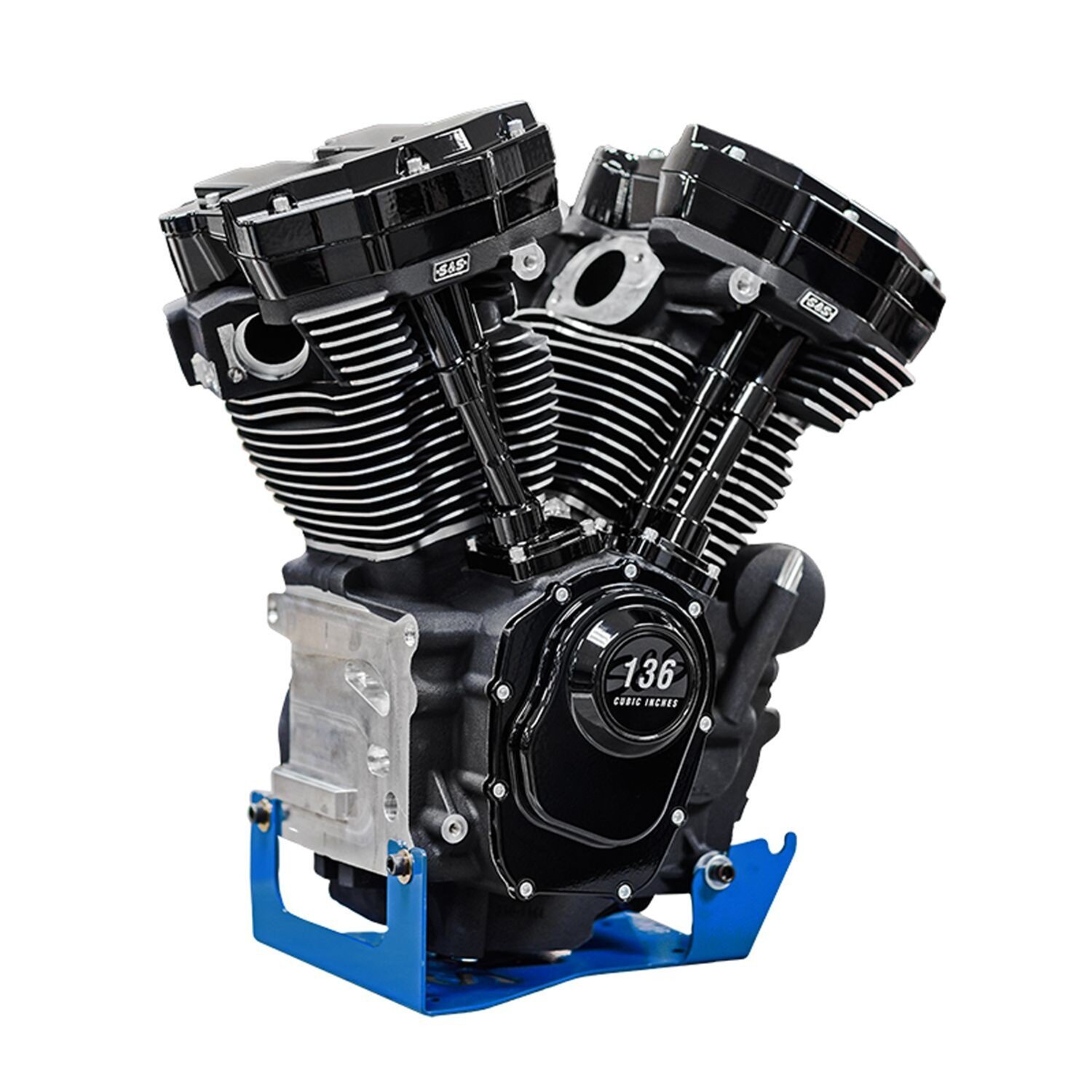 S&S, MK136B / 2.2 liter FLT/Touring engine. 550G cam, Black