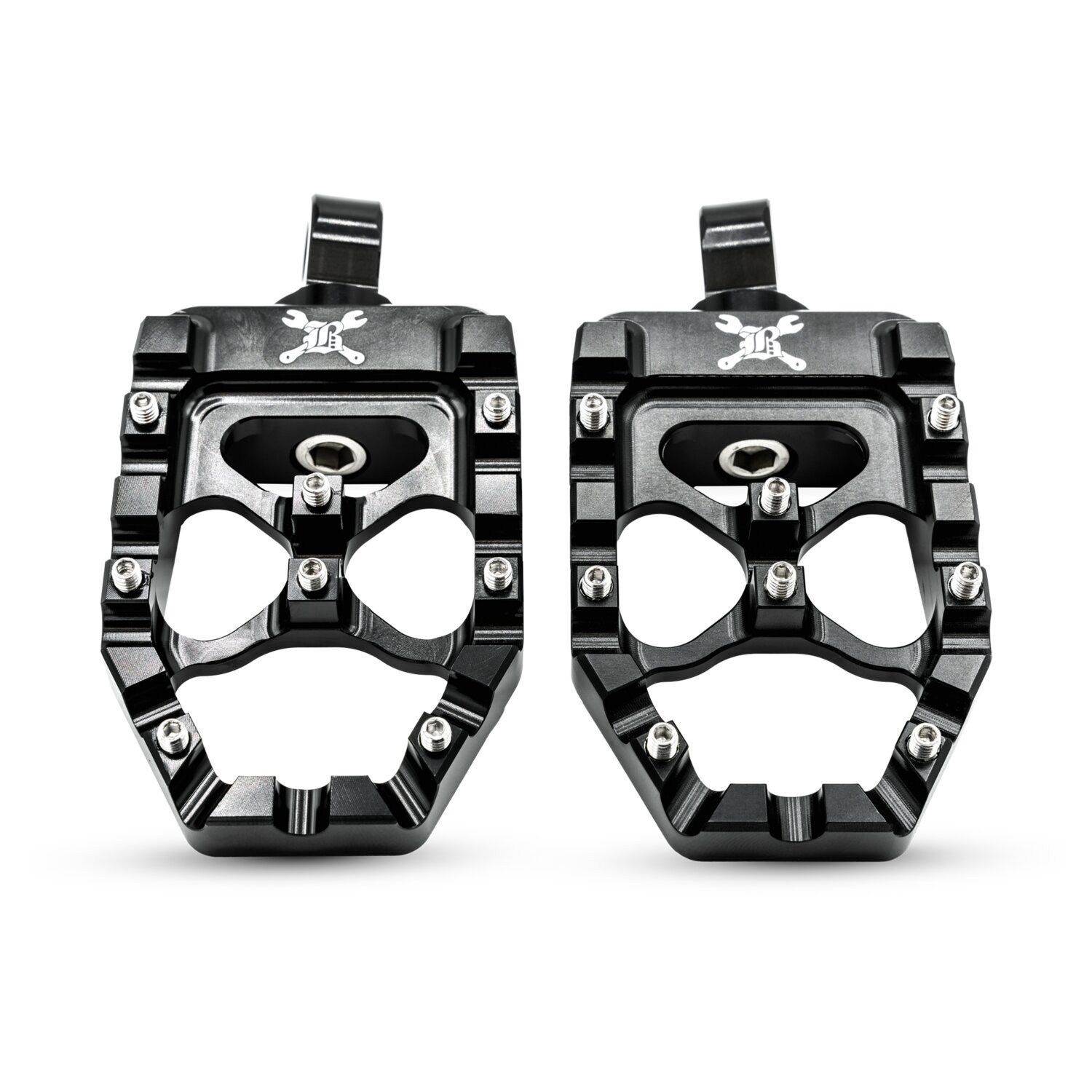 Burly, MX Evolution foot pegs, Black, Satin