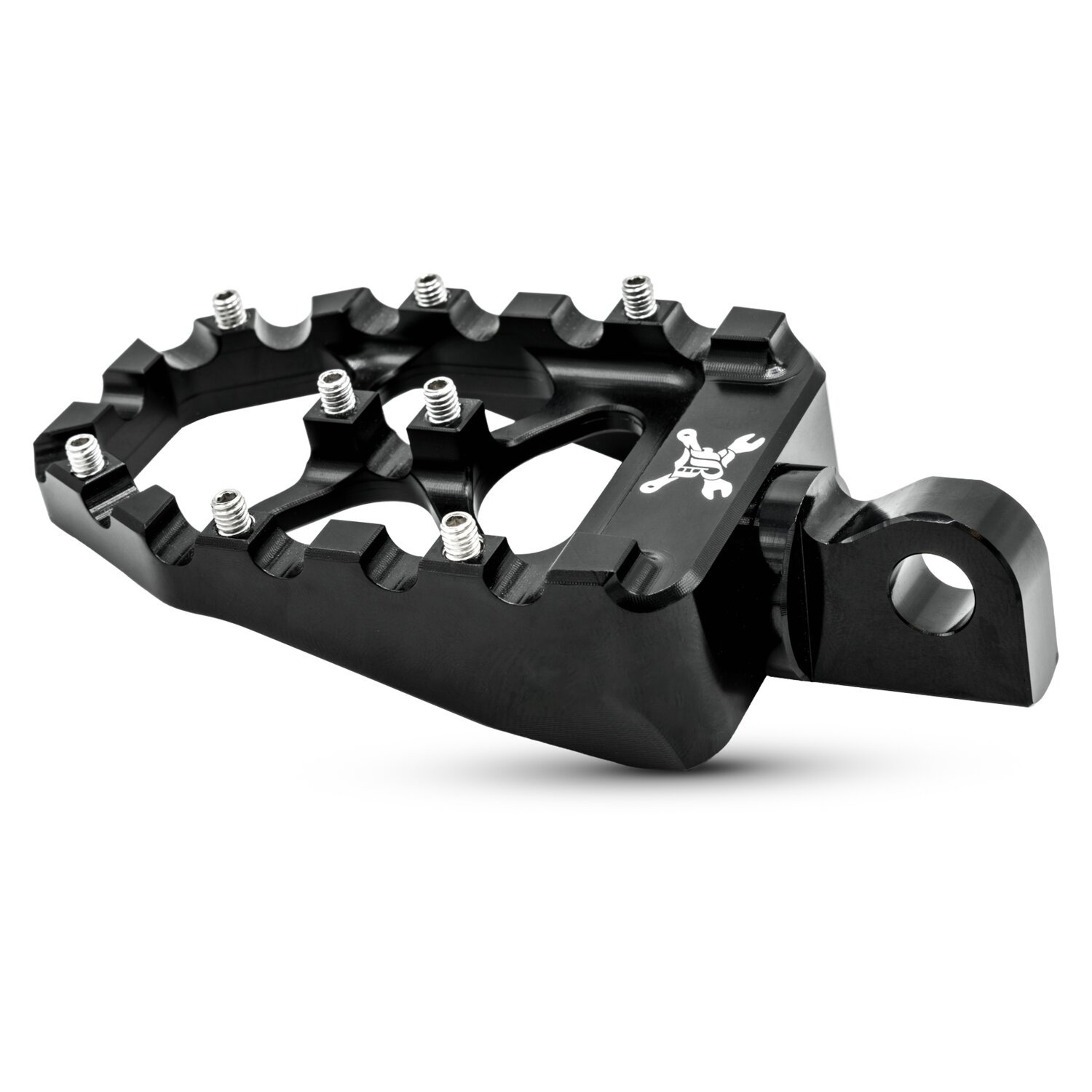 Burly, MX Evolution foot pegs, Black, Satin