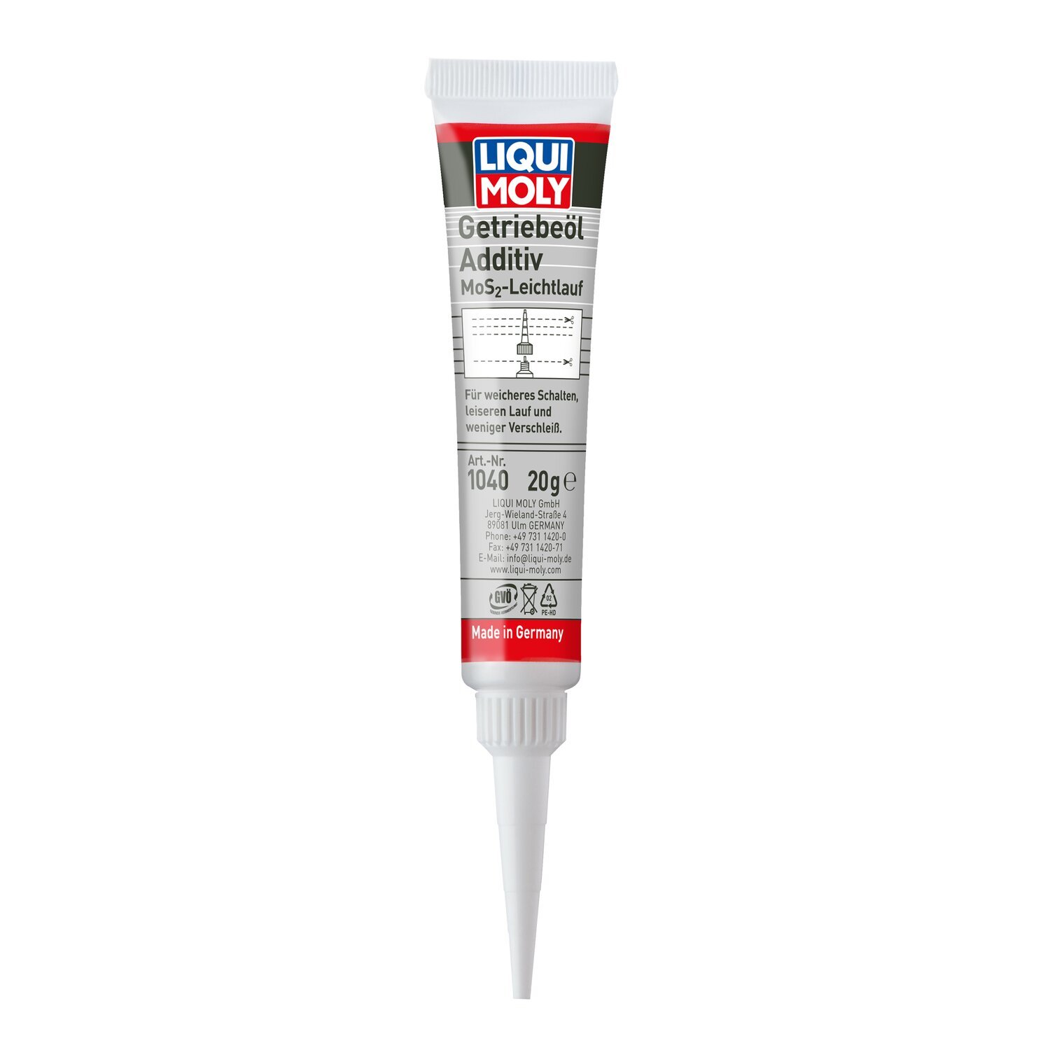 Liqui Moly, gear oil additive with MOS2. 20 gram tube