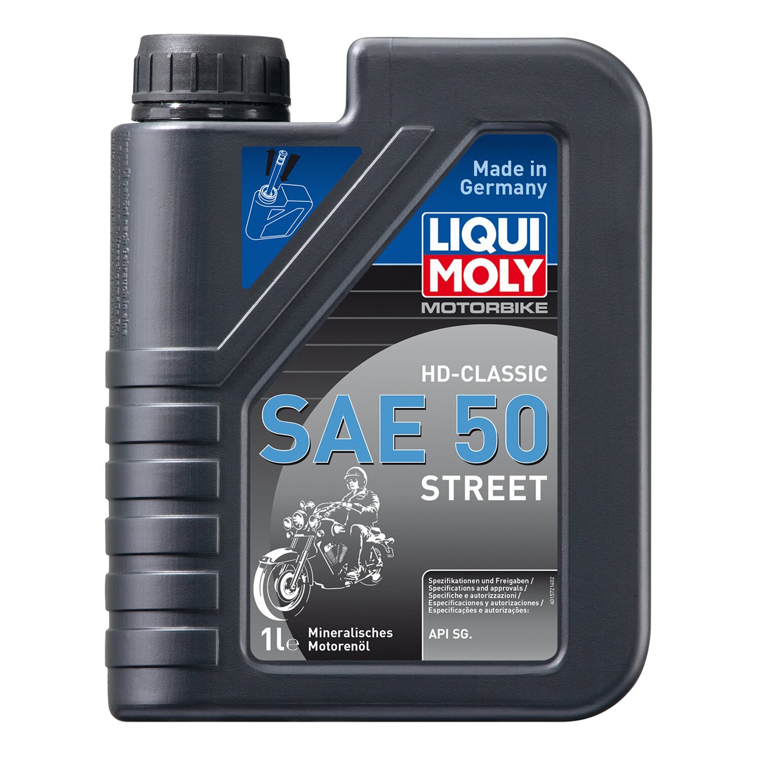 Liqui Moly, HD classic SAE 50 Street motor oil. 1 liter