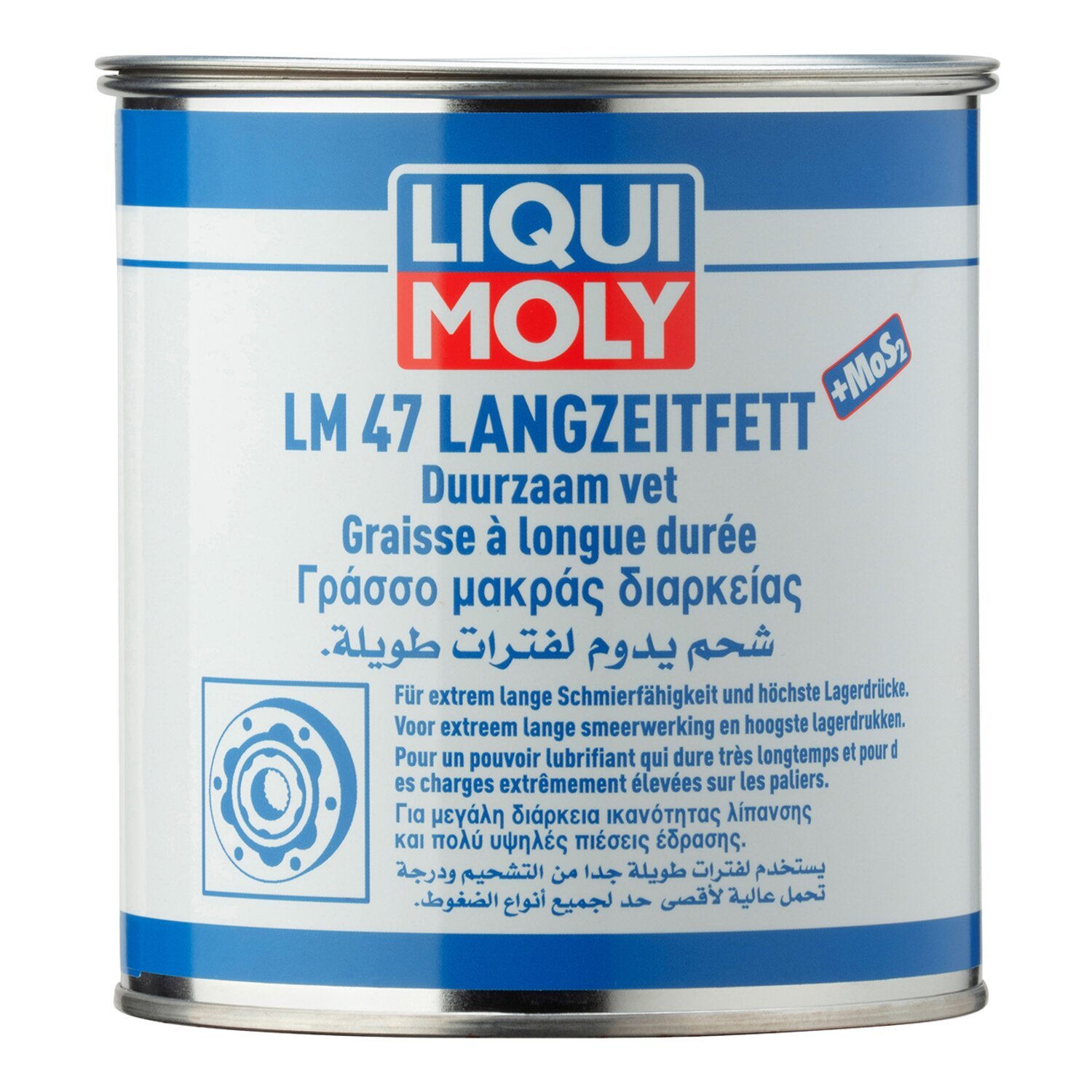 Liqui Moly, LM 47 Long-life grease + MOS2. 1 kilo metal can