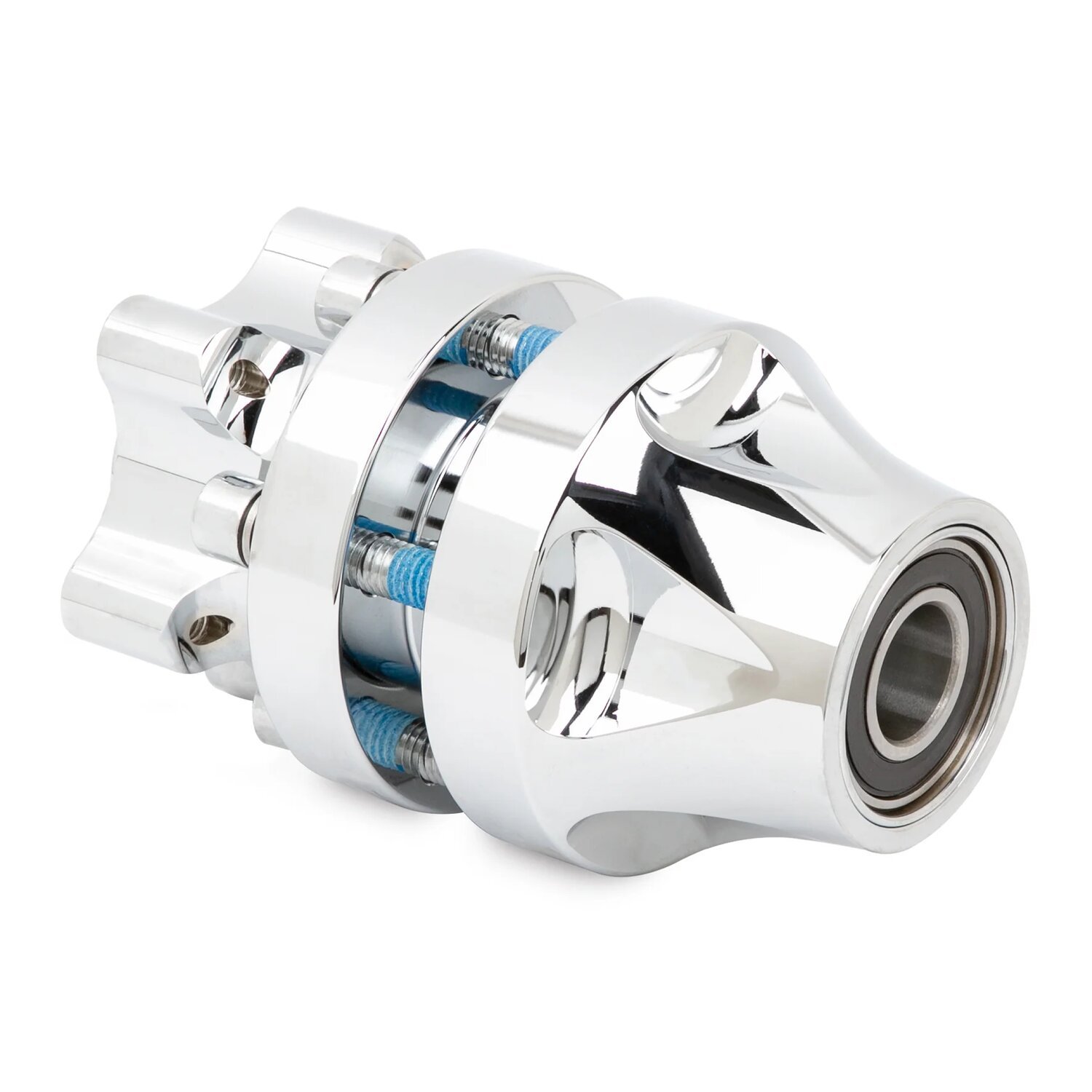 Arlen Ness, wheel hub front. Chrome DF