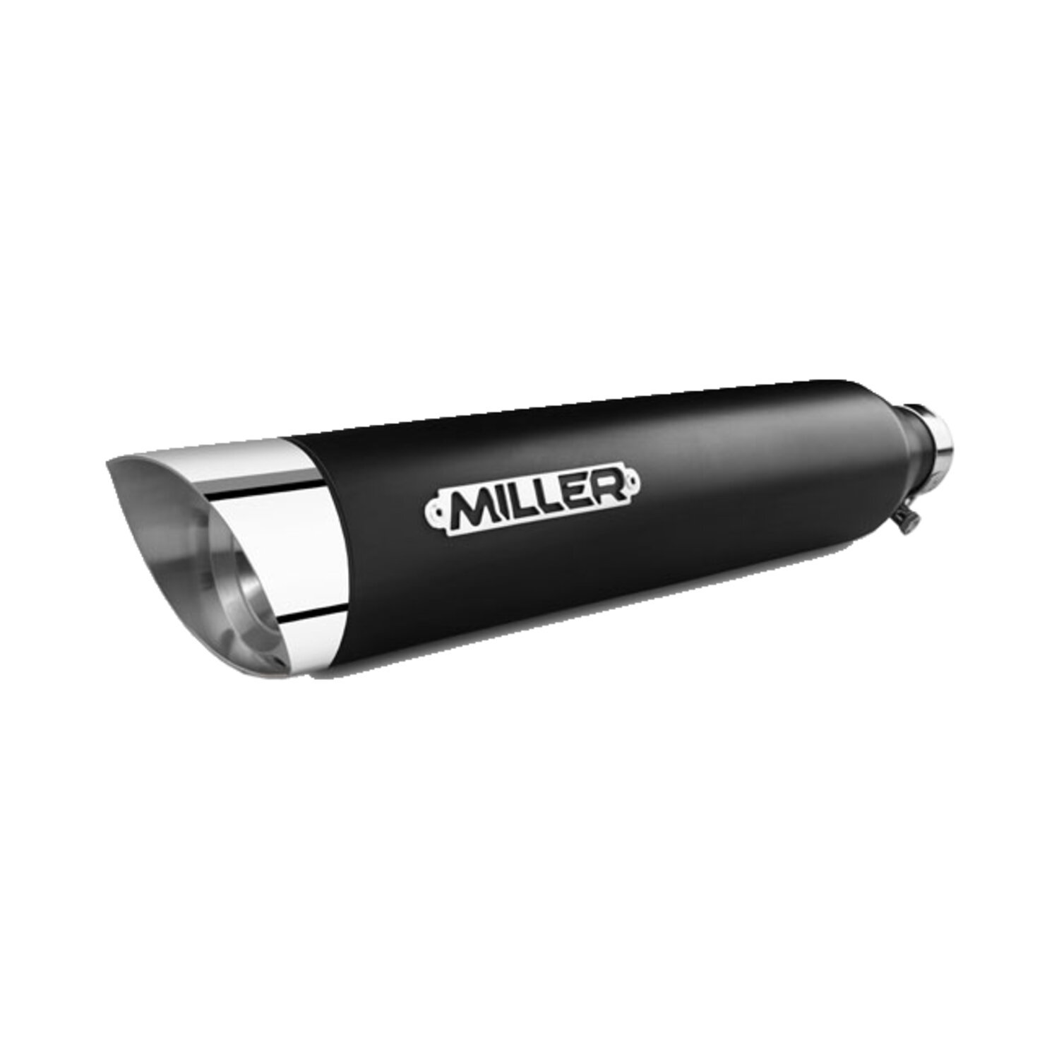 Miller, Yuma 1000ccm Euro 3 Slip-On mufflers, Black, Matte