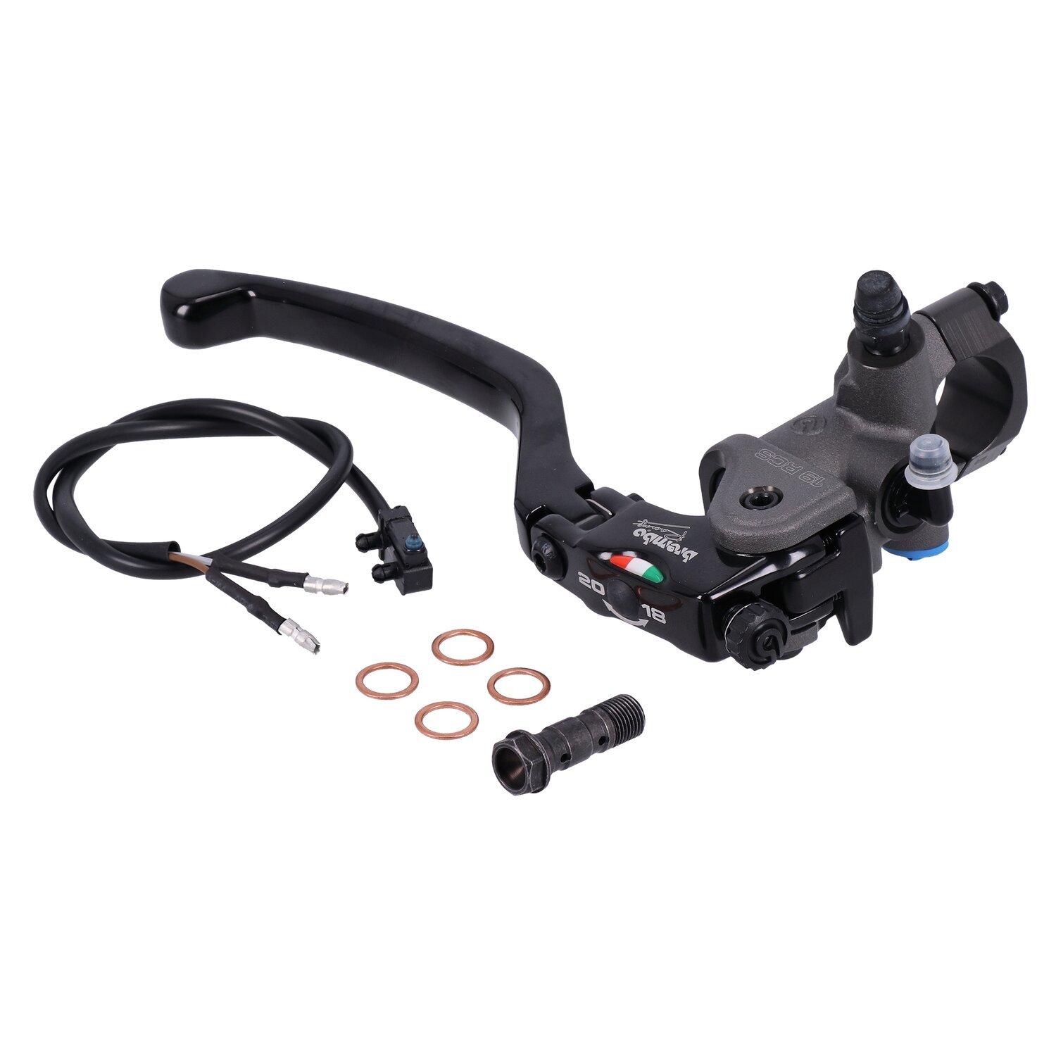 Brembo, 19 RCS radial handlebar master cylinder. Brake. DD