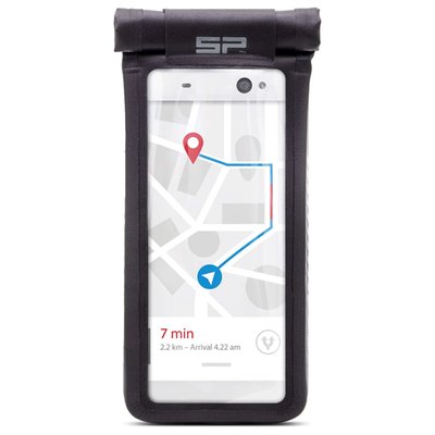 - Black 
- XL size 
- max. phone size approx. 170 x 85 mm 
- Compatible with all SPC+ mounts. For use with the earlier SPC mounts an adapter will be required 
- With the SP Connect™ UNIVERSAL PHONE CASE, you can use just about any smartphone on any SP Connect™ mount to secure your phone to bicycles, cars, motorbikes, golf carts, etc. with its patented twist-lock mechanism to install. Simply push the smartphone into the case and roll up the opening and close the tab. This way your phone remains protected from rain, sweat, mud and dust, still offering the same touchscreen usability. The fleece-lined insert and the pre-glued EVA frame allow you to find the perfect position for your smartphone 
- Integrated mounting mechanism 
- Protection against rain, sweat, mud and dust 
- Touchscreen operability remains possible 
- Scratch-free fleece insert 
- Reflective security printing. 
Includes: 
- 1 × Universal Phone Case (XL) 
- 1 × Adapter SPC+ 
- 1 × Tool SPC+ 
Note: Wireless Charging can be affected when using the Universal Phone Case.