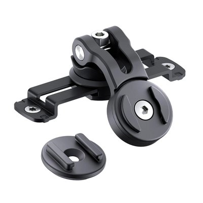 Allows you to install your phone, with SP+ Connect phone case, to the mounting holes of handlebar master cylinder lids that have a 51mm to 81mm mounting hole distance. The Brake Mount Large can be rotated 360° and fixed in a suitable position. The flexible arm can be adjusted up to a maximum of 72° and down to a maximum of 60°. 
- For maxi scooters, scooters, mopeds and motorcycles 
- Mounts to the lid of most brake fluid reservoir (51–81 mm hole to hole distance) 
- Wide range of adjustment possibilities 
- Mobile phone can be fixed in portrait or landscape format. 
Includes: 
- 1 x Brake Mount L 
- 2 x Screw Torx M 4x16 
- 2 x Screw Torx M 4x18 