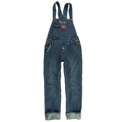 Step into the workshop or out on the town with the Rusty Pistons bib overalls. Crafted for durability and style, these bib jeans feature intricate embroideries that add a touch of personality to your gear. The robust leather patch and woven logo showcase the brand's commitment to quality. Designed with practicality in mind, they boast numerous pockets, perfect for stashing all your tools and essentials. Whether you're a craftsman or an adventurer, these overalls are built to support your active lifestyle.