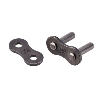 Optional rivet style (solid pin) master link.
Note: See 997999 for the standard replacement clip style master link.
Note: A clip-style connecting link has just 85% of the strength of a riveted-style pin link. Afam advises to use riveted style pin links in all applications and will not be liable for connecting link style applications.