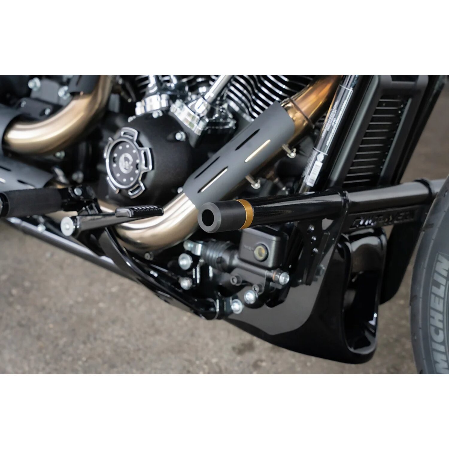 Cult-Werk, V1 end caps for 'Clubstyle' crash bar, Black